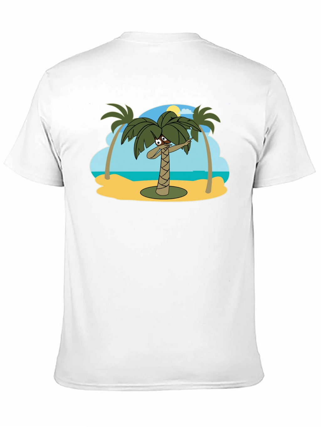 Dabbing Palm Tree Black T-Shirt