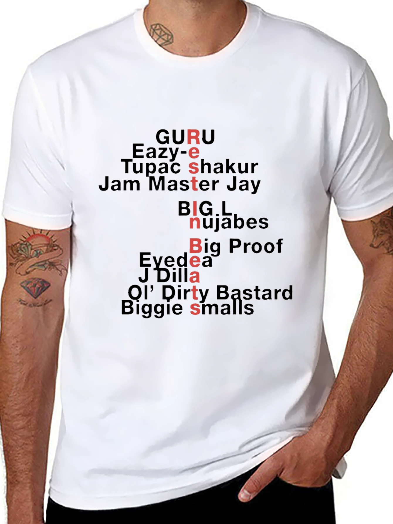 RIP Hip Hop Legends Graphic Tee