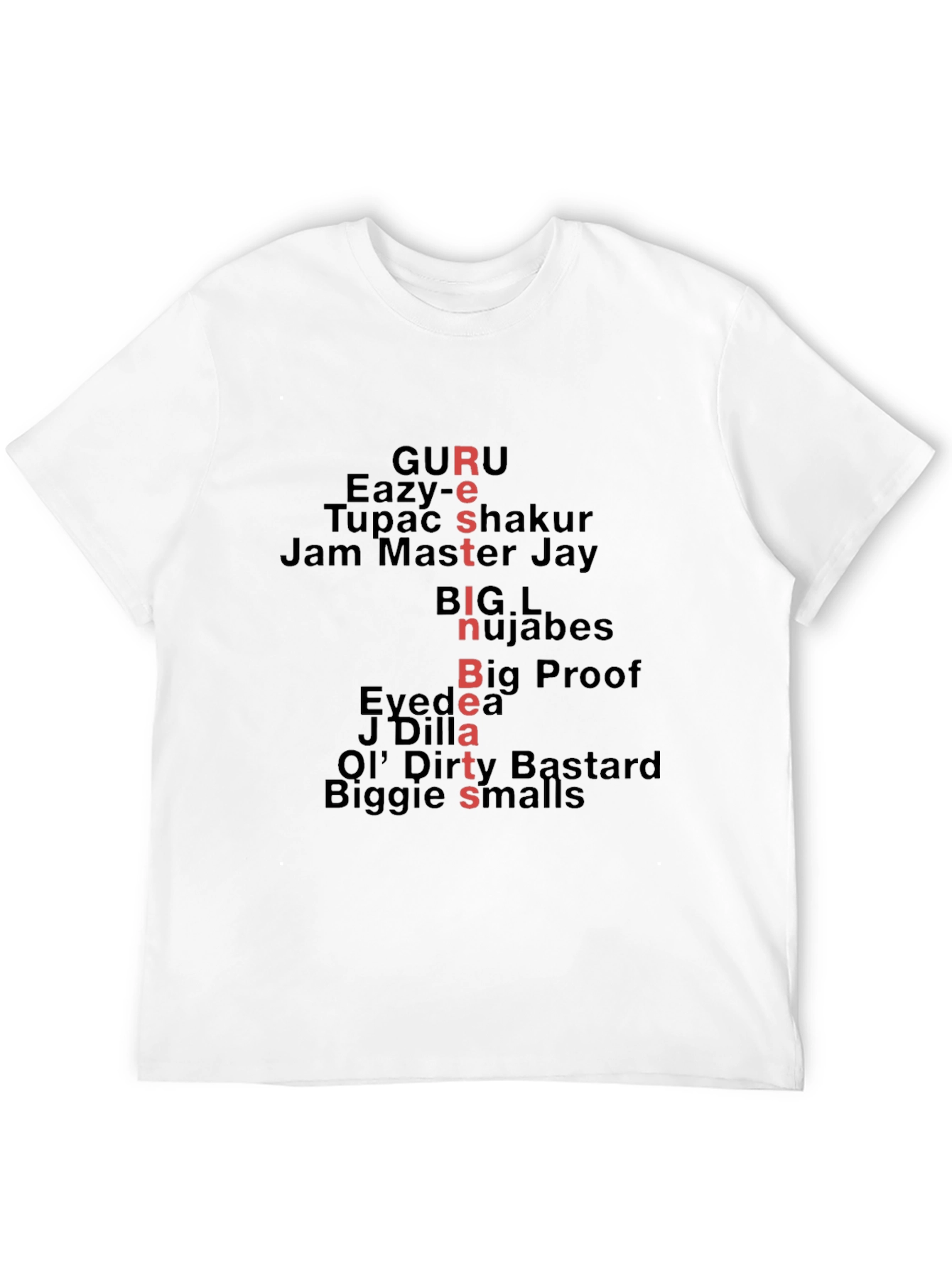 RIP Hip Hop Legends Graphic Tee