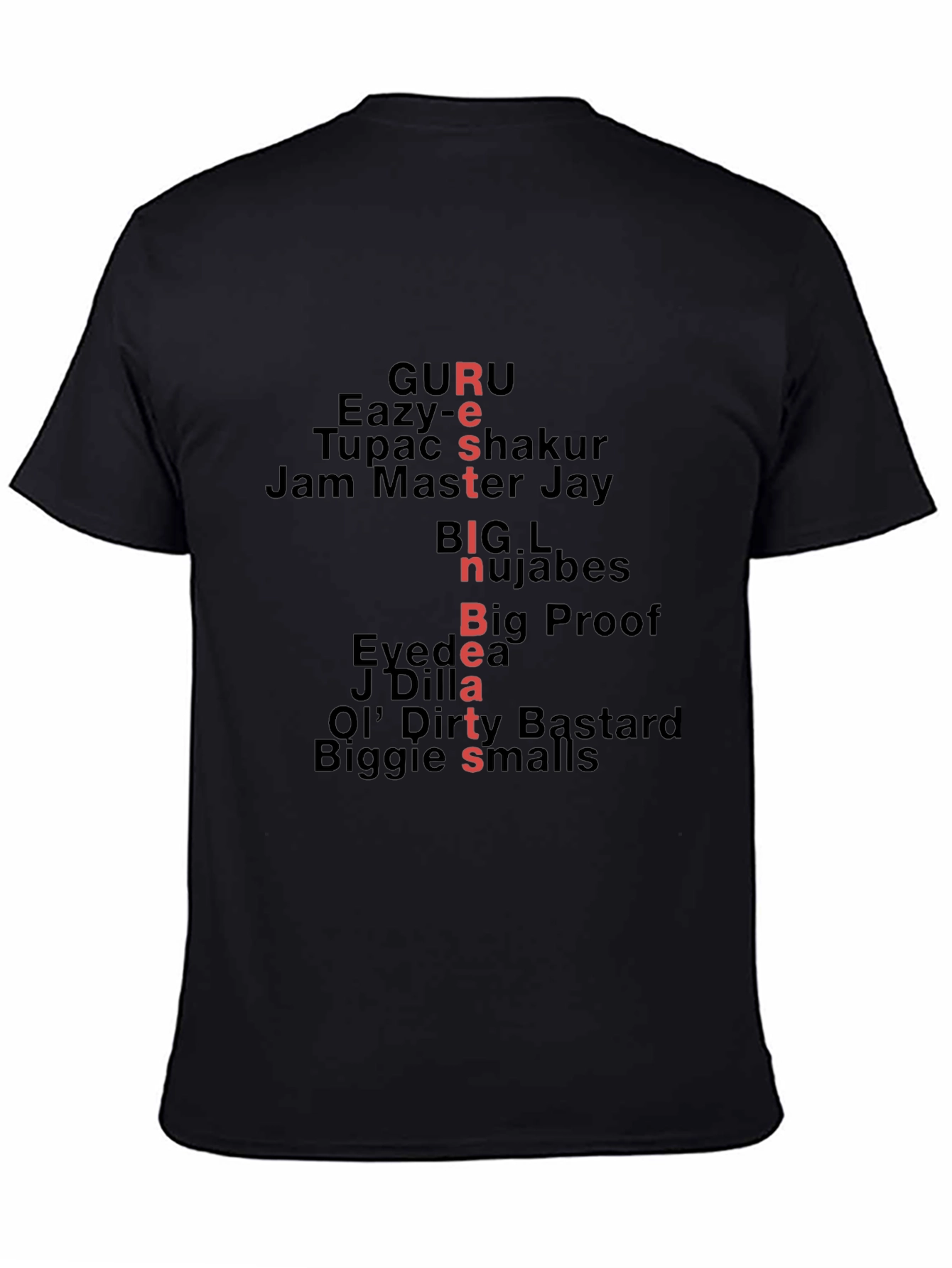 RIP Hip Hop Legends Graphic Tee