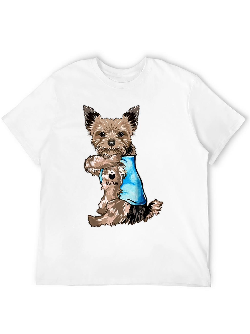 Yorkie Mom Tattoo T-Shirt - Dog Lover Tee