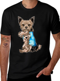Yorkie Mom Tattoo T-Shirt - Dog Lover Tee