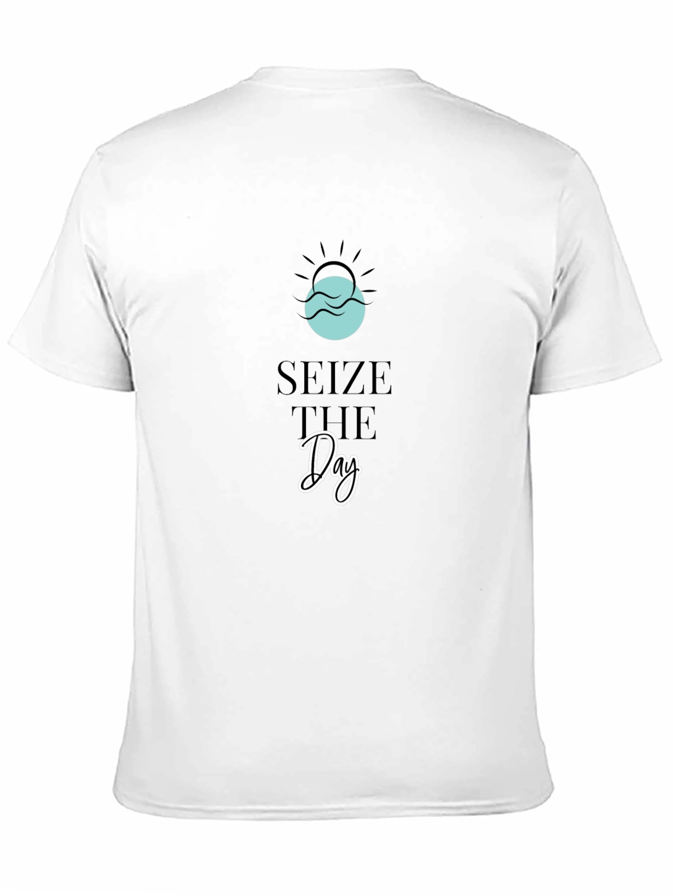 Seize The Day Graphic Tee - Soft Black T-Shirt
