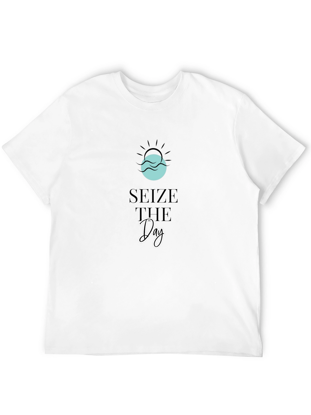 Seize The Day Graphic Tee - Soft Black T-Shirt