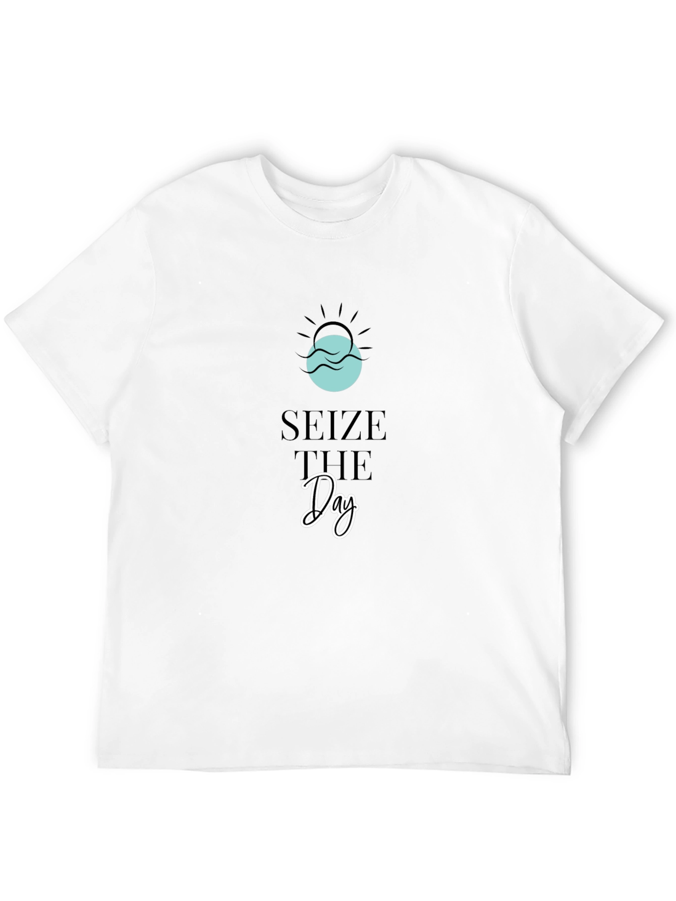 Seize The Day Graphic Tee - Soft Black T-Shirt