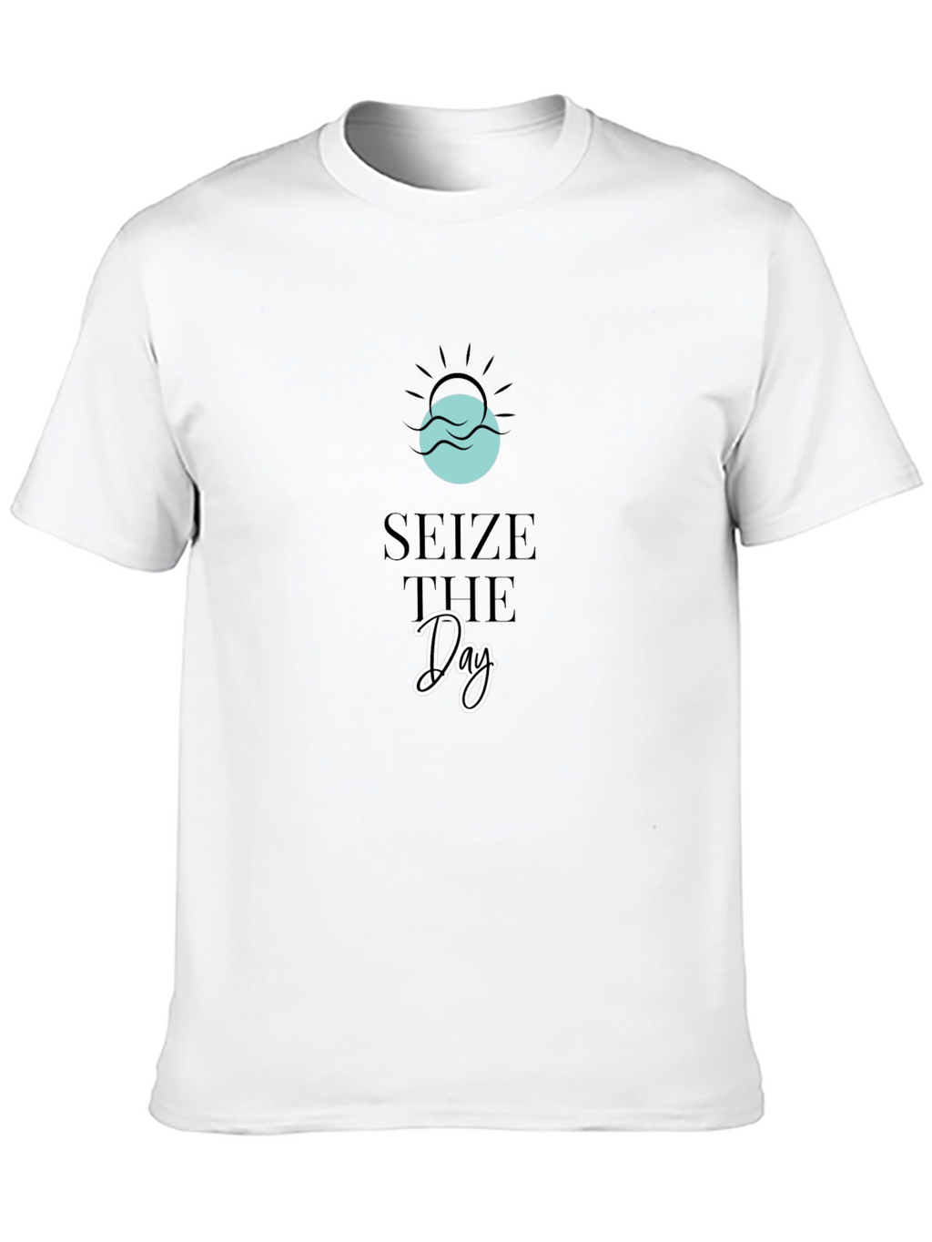 Seize The Day Graphic Tee - Soft Black T-Shirt