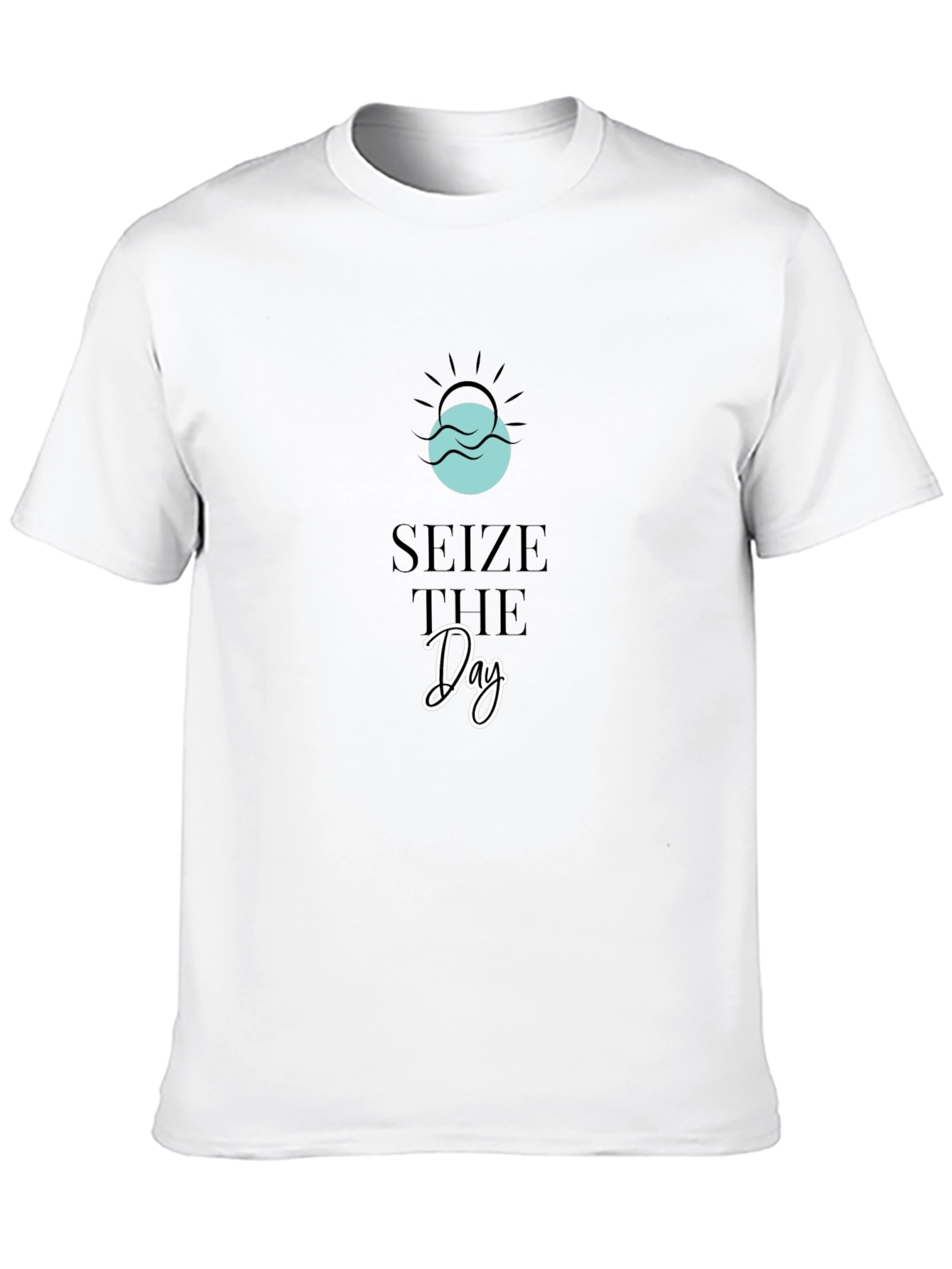 Seize The Day Graphic Tee - Soft Black T-Shirt