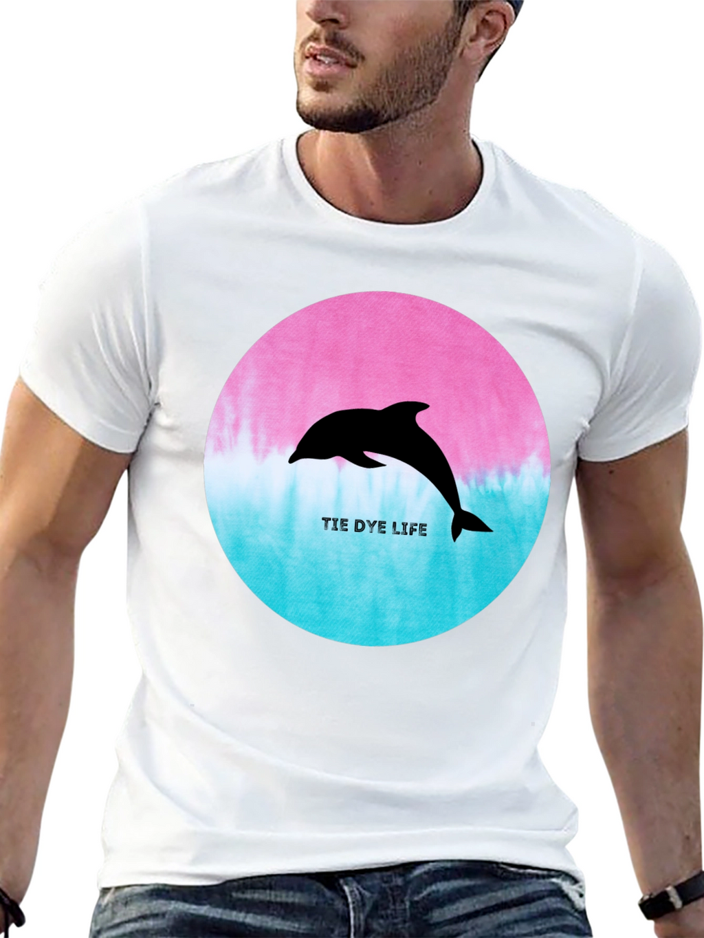 Tie Dye Life Dolphin T-Shirt