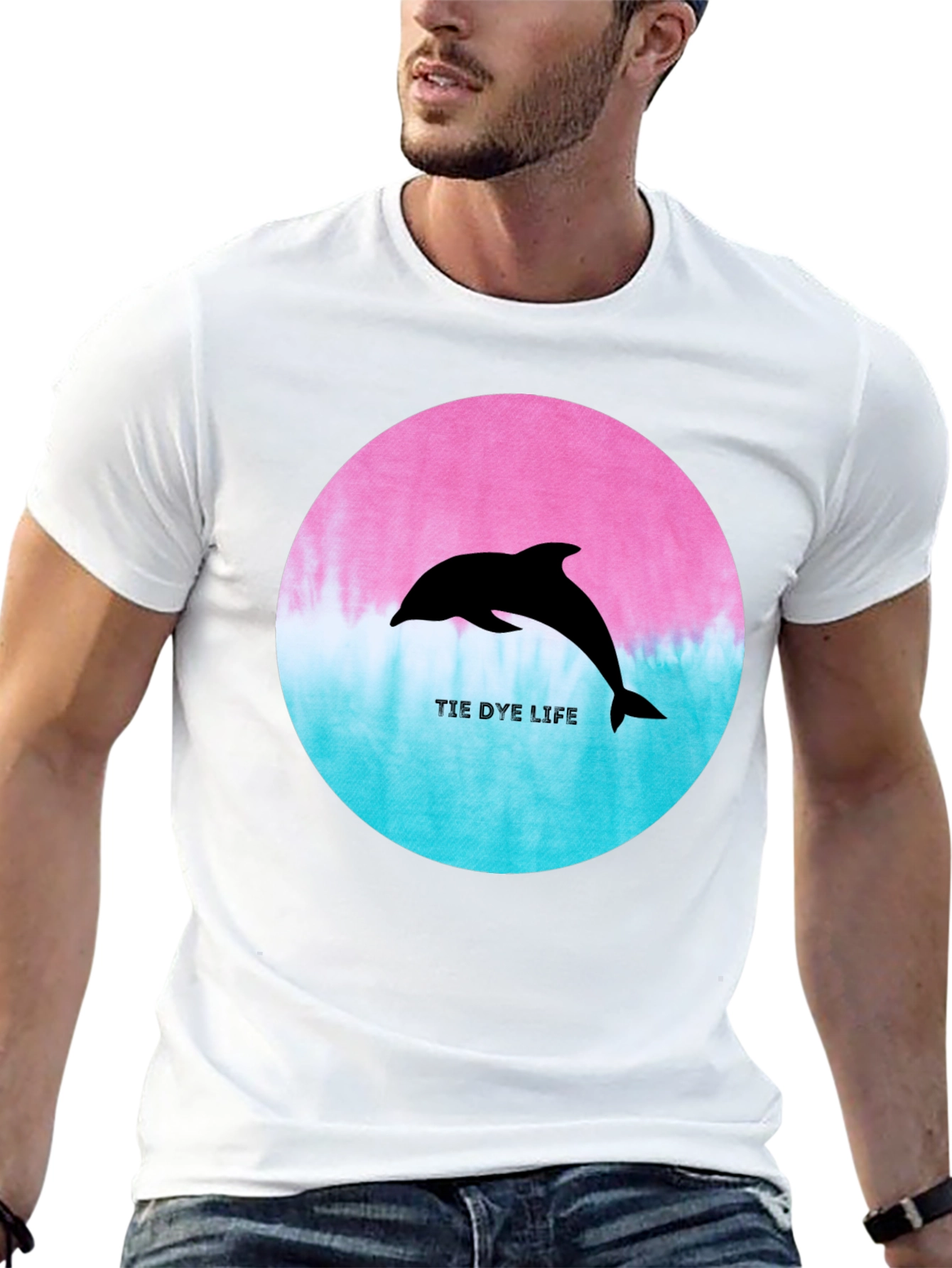 Tie Dye Life Dolphin T-Shirt