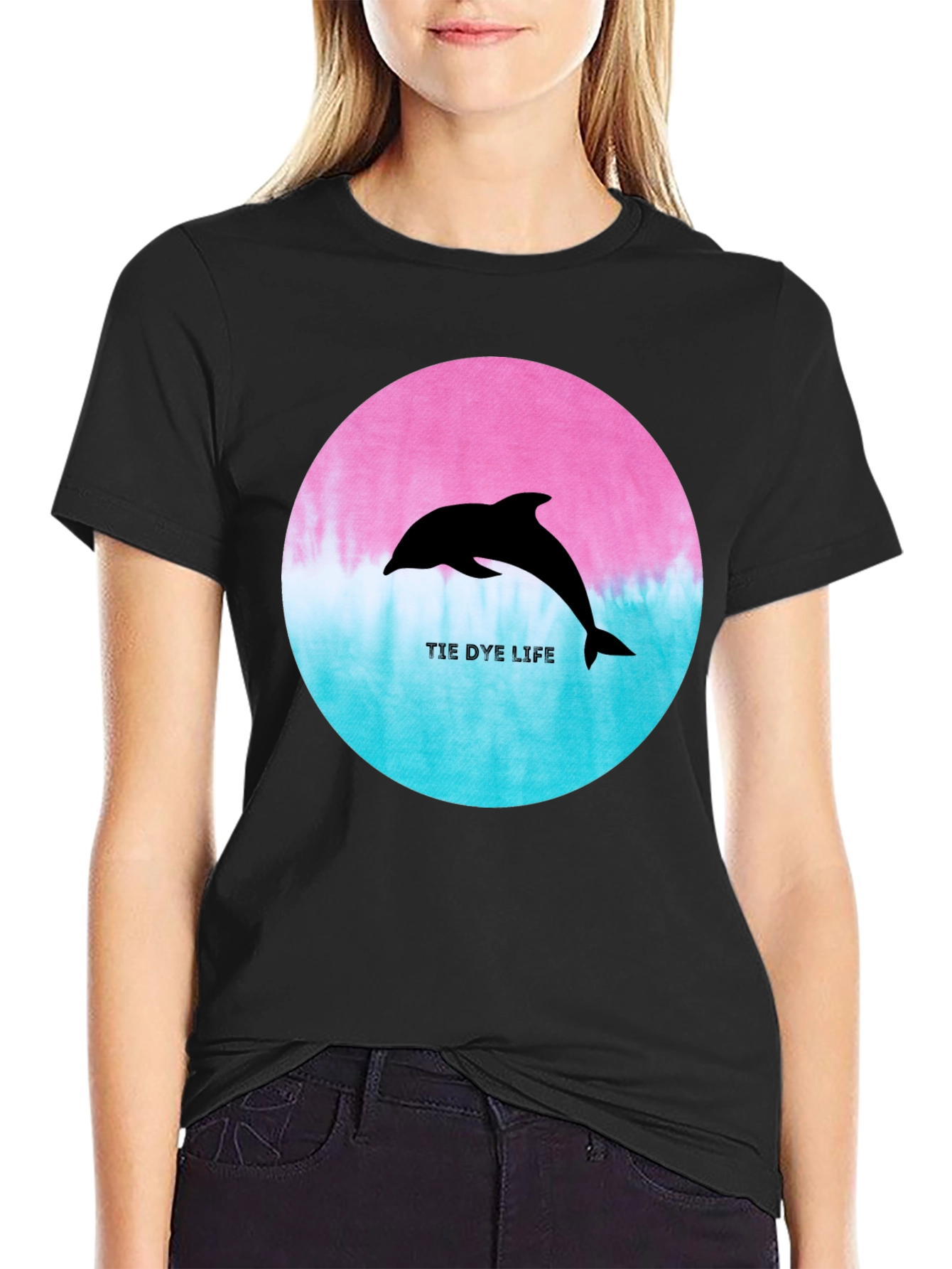 Tie Dye Life Dolphin T-Shirt