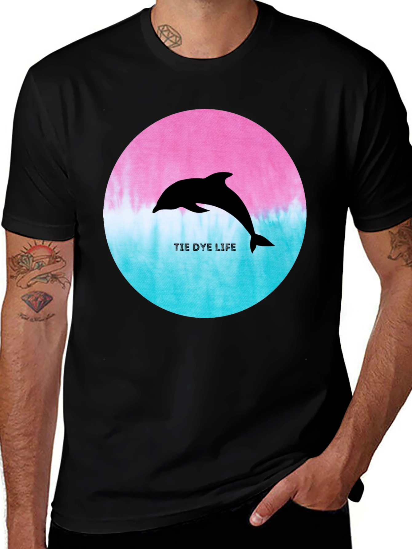 Tie Dye Life Dolphin T-Shirt