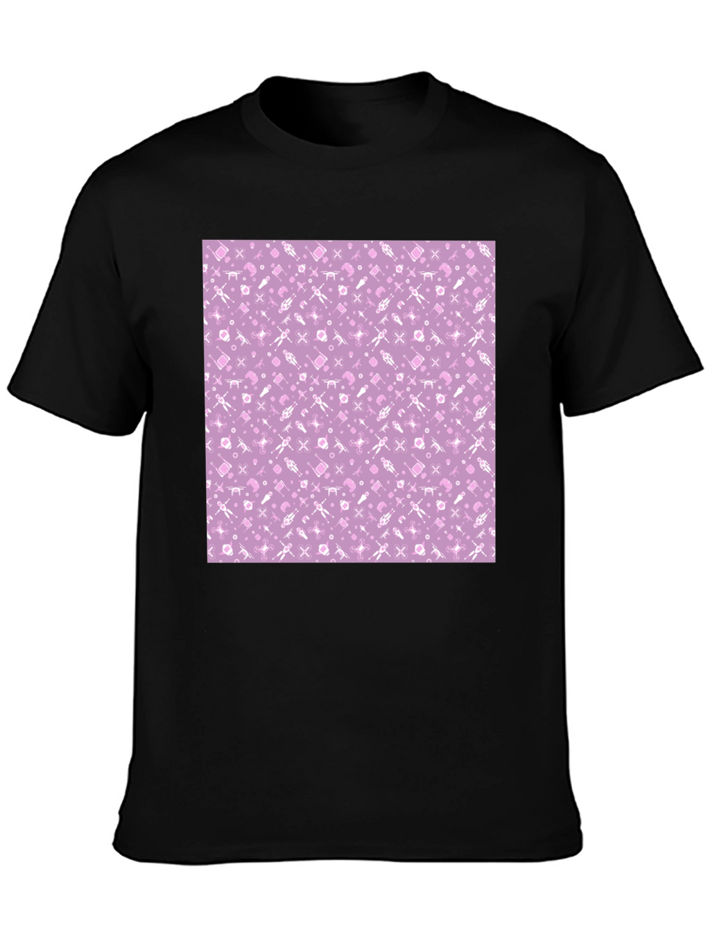 Lilac Patterned T-Shirt