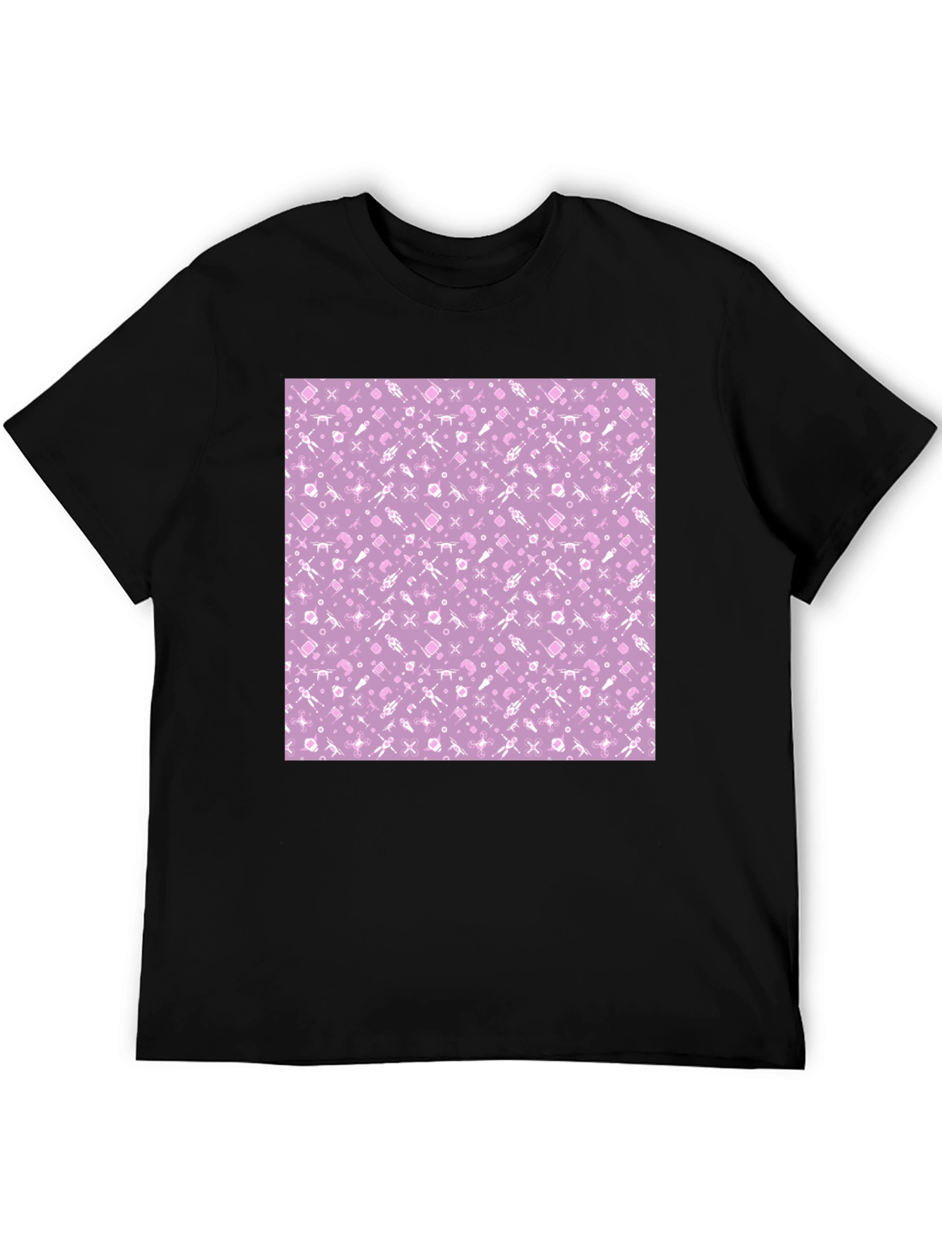 Lilac Patterned T-Shirt