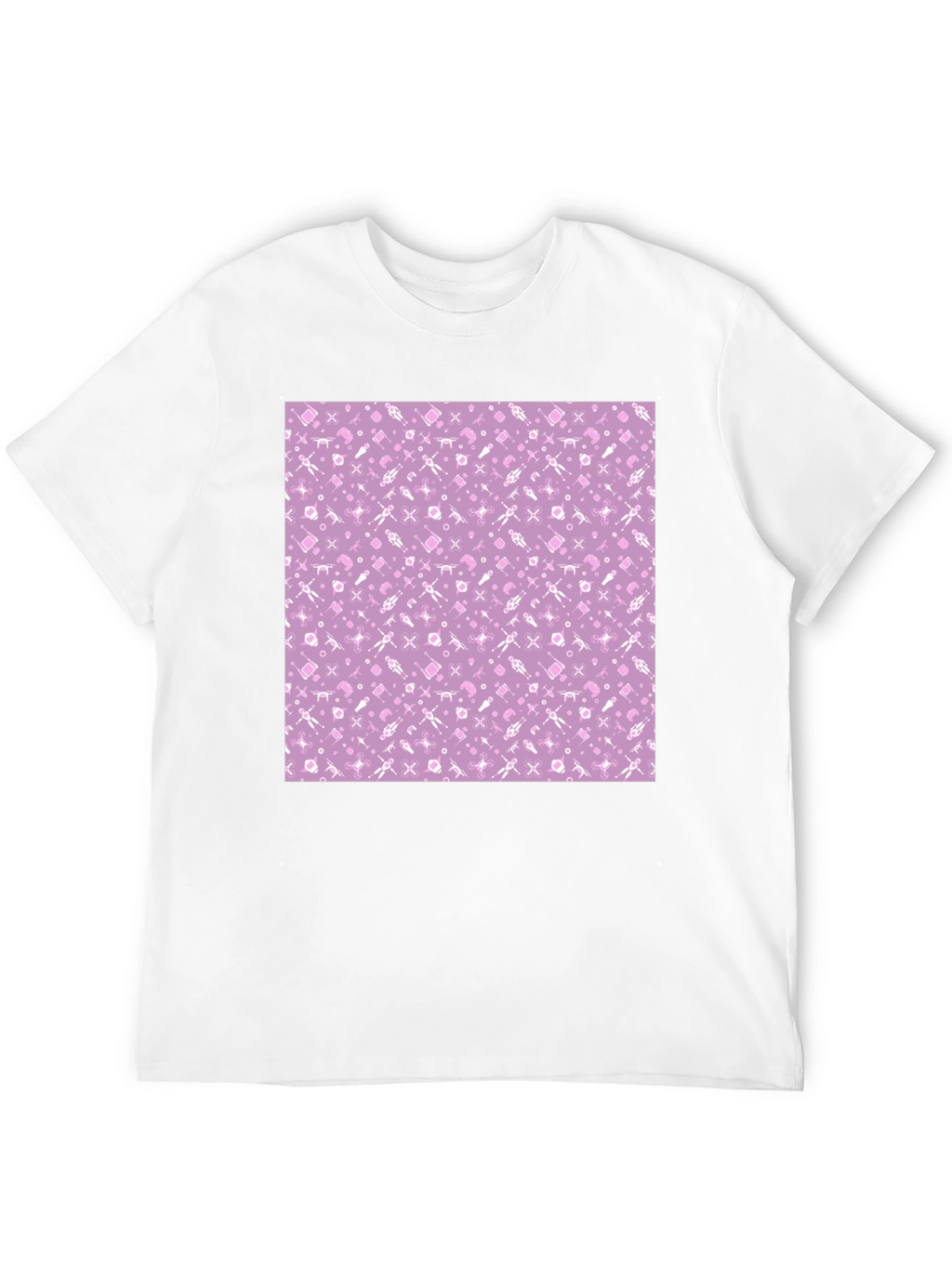 Lilac Patterned T-Shirt