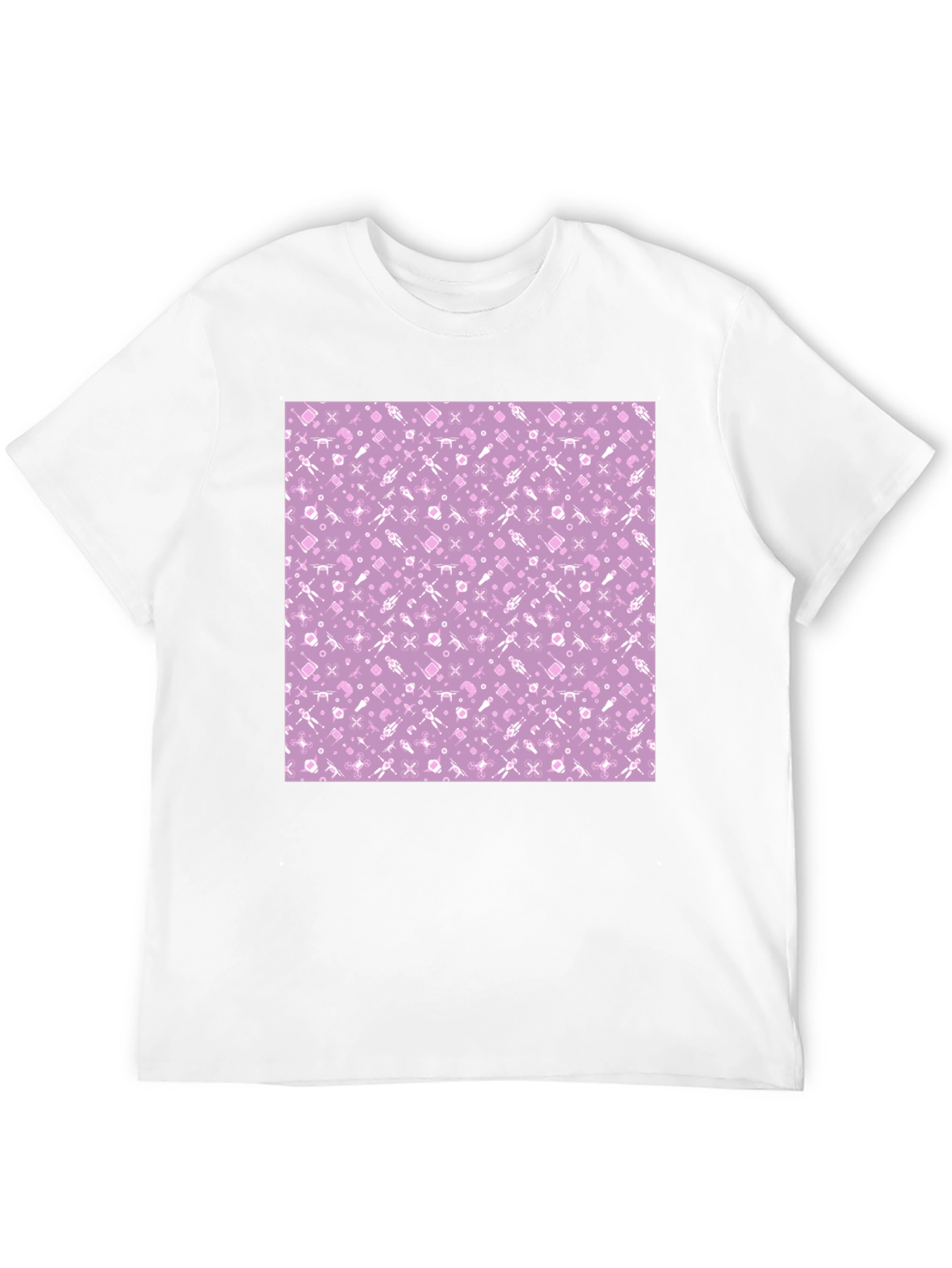 Lilac Patterned T-Shirt