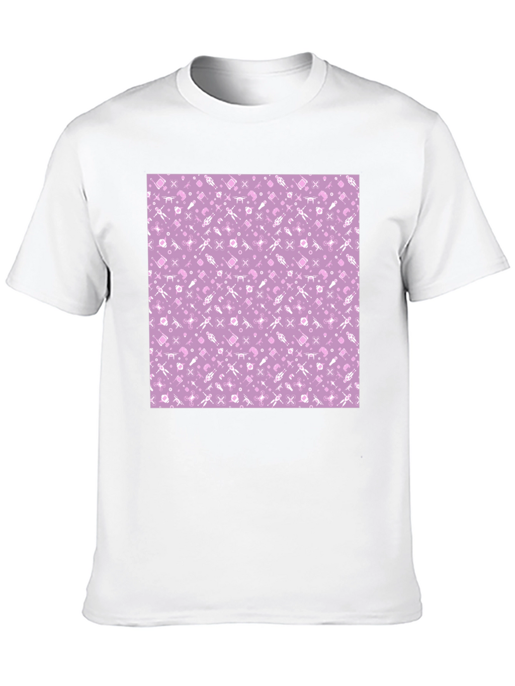 Lilac Patterned T-Shirt