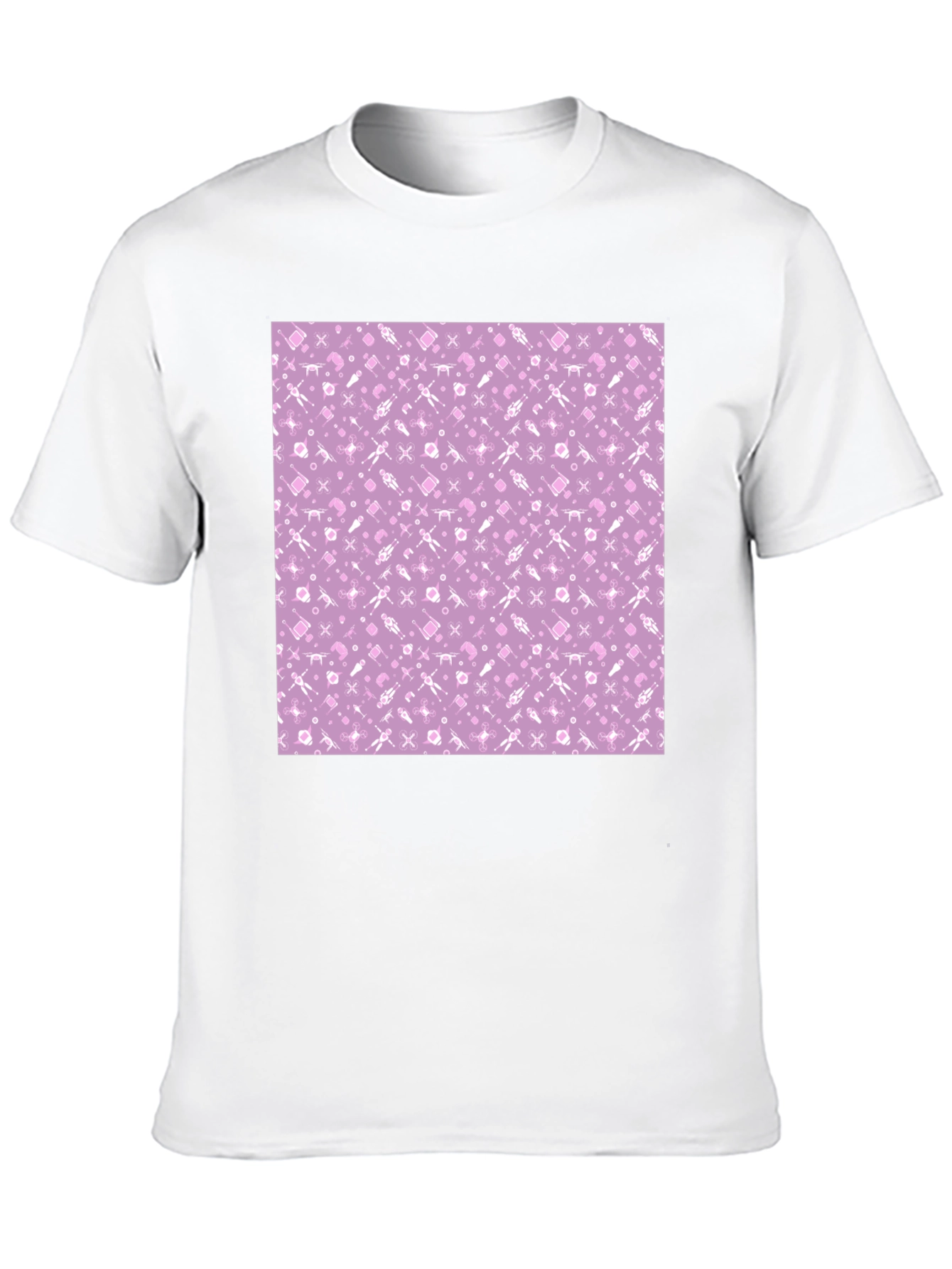 Lilac Patterned T-Shirt