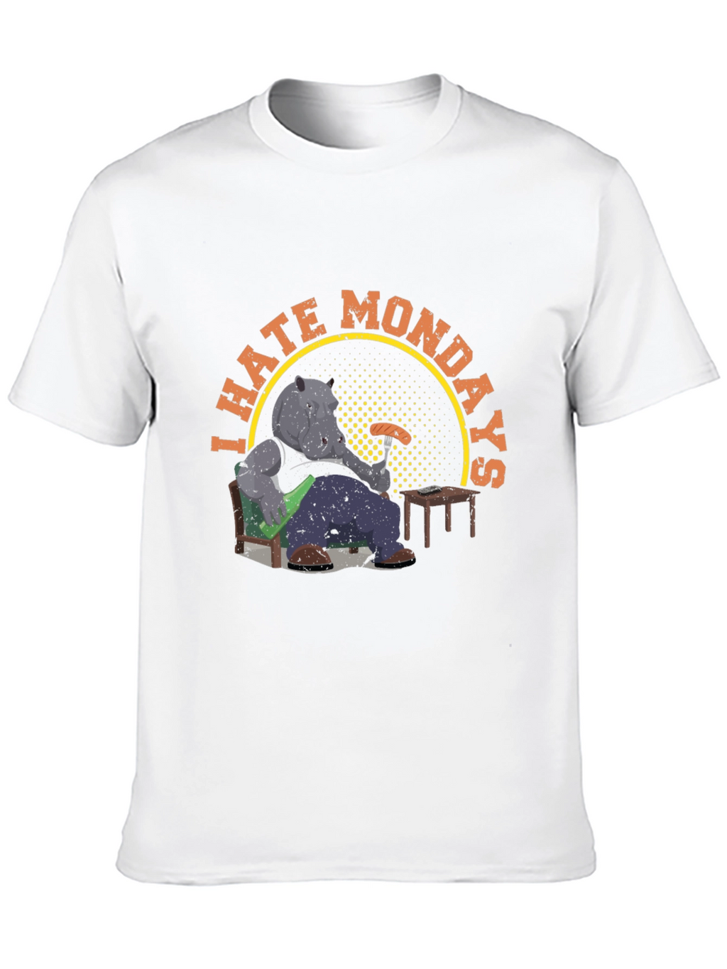 I Hate Mondays Hippo T-Shirt