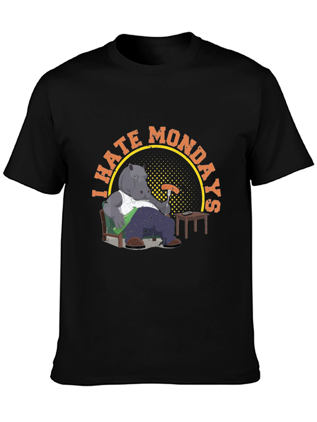 I Hate Mondays Hippo T-Shirt