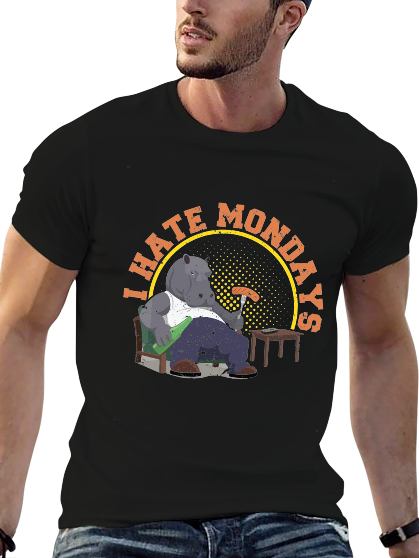 I Hate Mondays Hippo T-Shirt