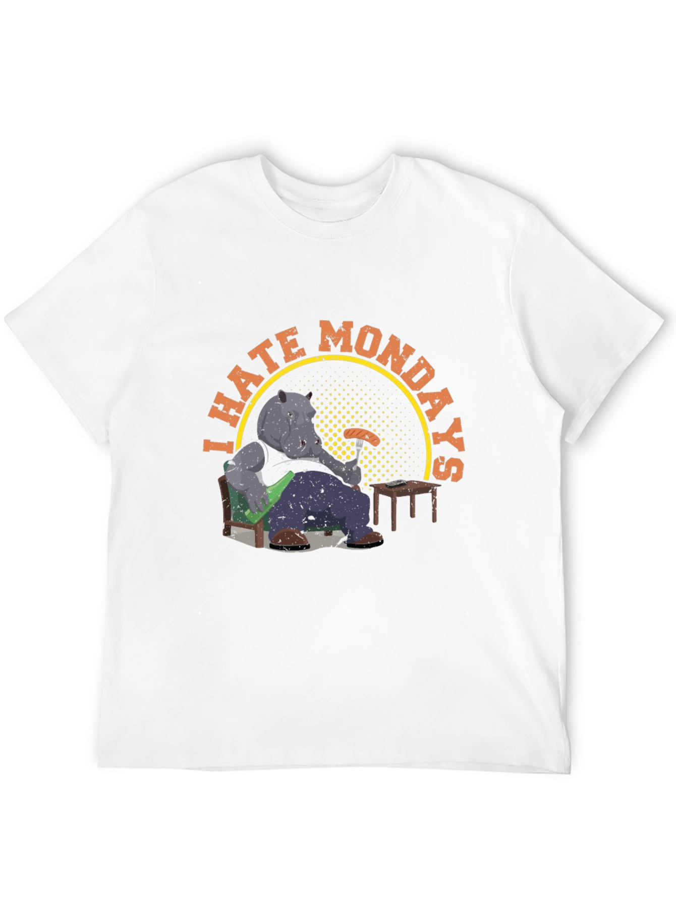 I Hate Mondays Hippo T-Shirt