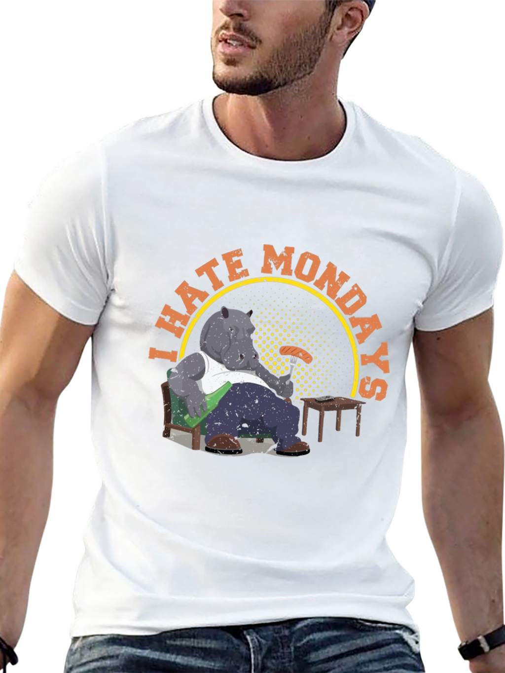 I Hate Mondays Hippo T-Shirt