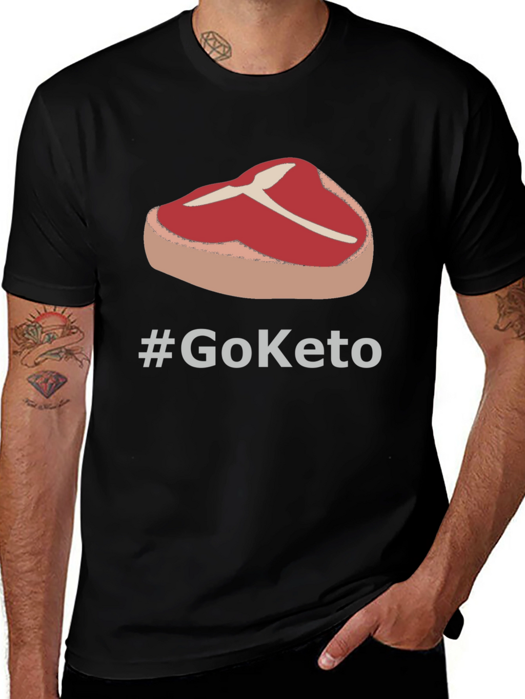Go Keto T-Shirt - Meat Lovers Diet Tee
