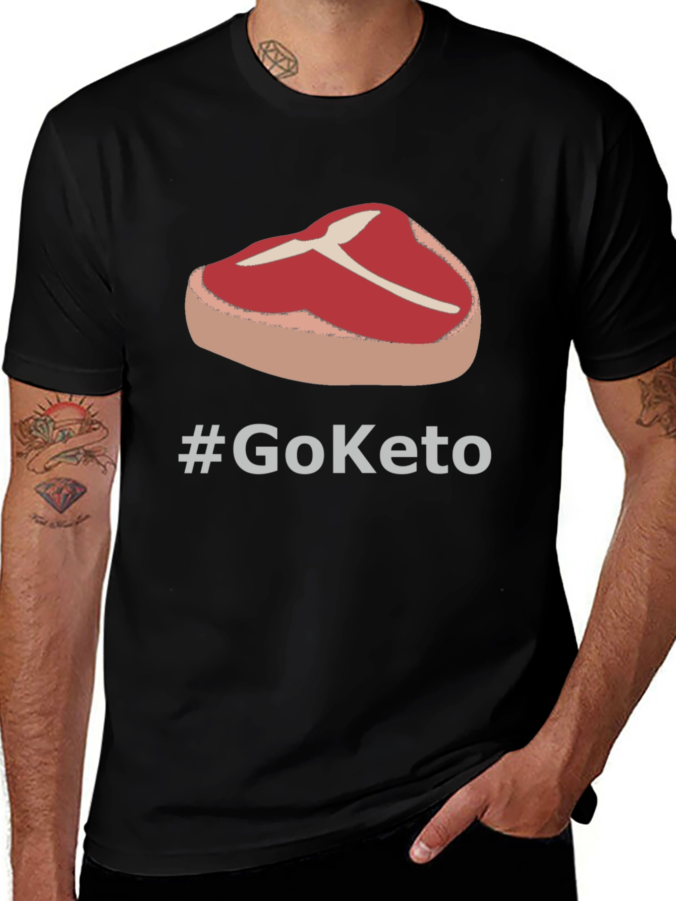 Go Keto T-Shirt - Meat Lovers Diet Tee