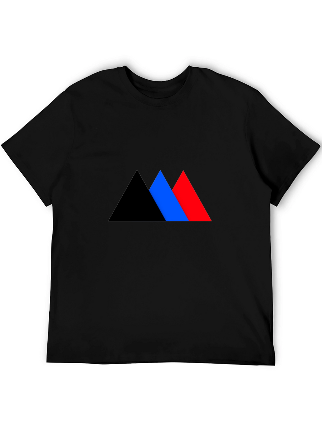 Geometric Triangle Graphic Tee - Bold Style