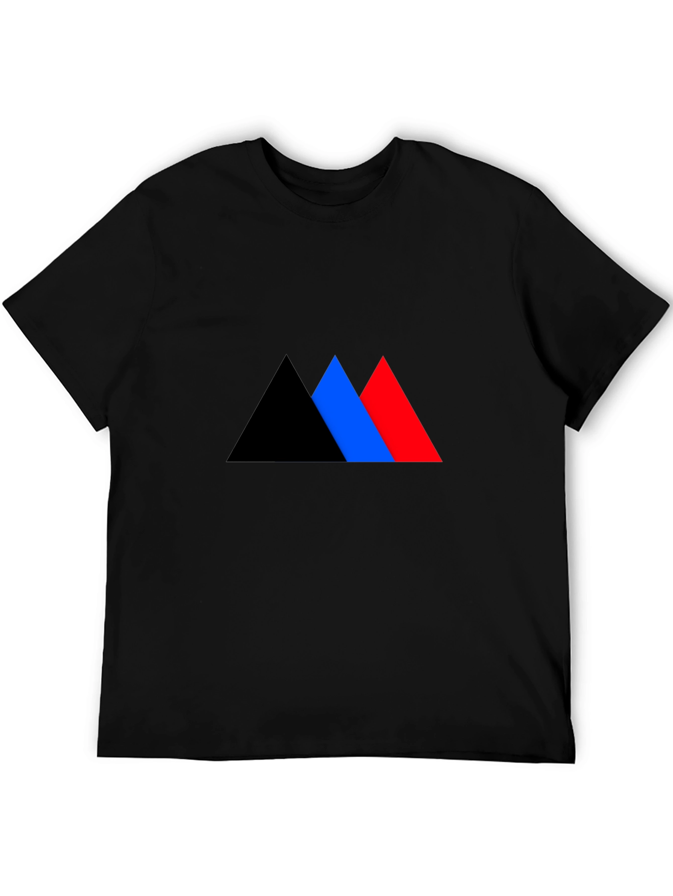 Geometric Triangle Graphic Tee - Bold Style