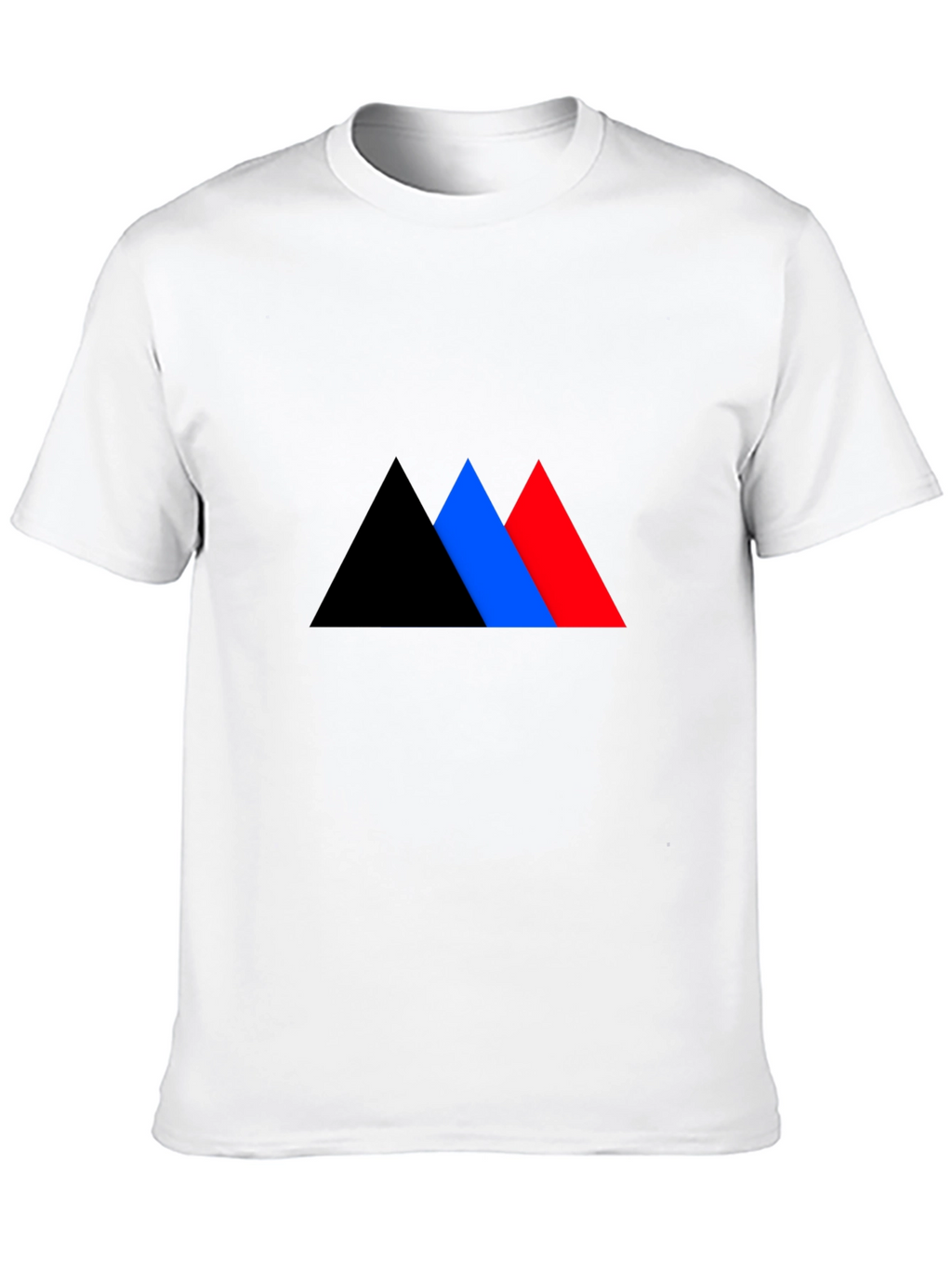 Geometric Triangle Graphic Tee - Bold Style
