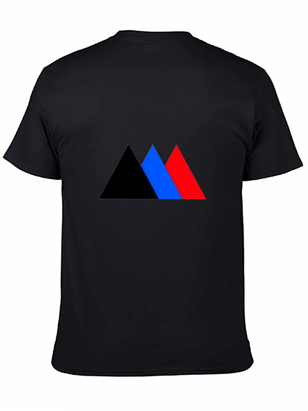 Geometric Triangle Graphic Tee - Bold Style