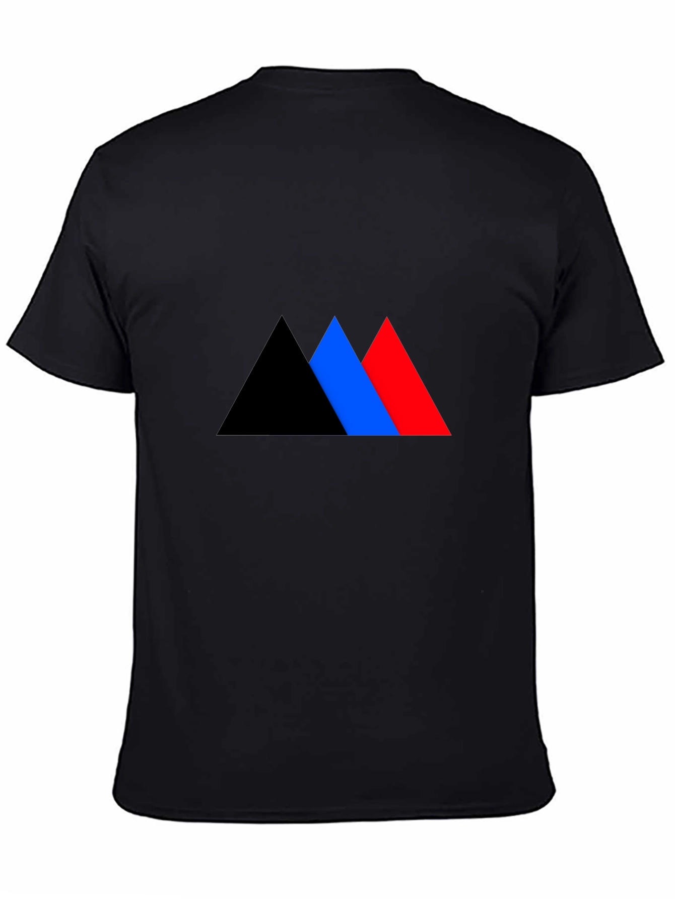 Geometric Triangle Graphic Tee - Bold Style