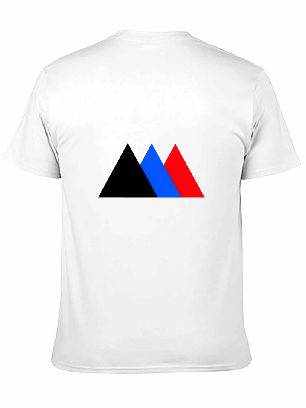 Geometric Triangle Graphic Tee - Bold Style