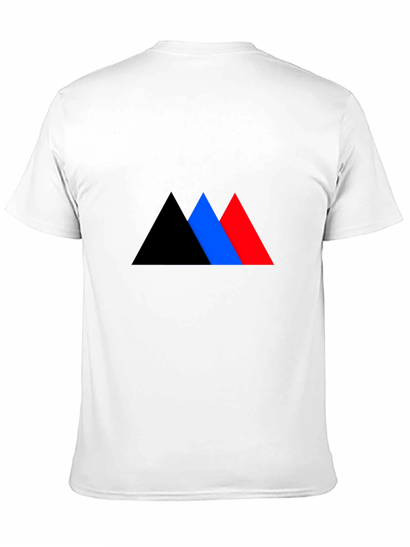 Geometric Triangle Graphic Tee - Bold Style