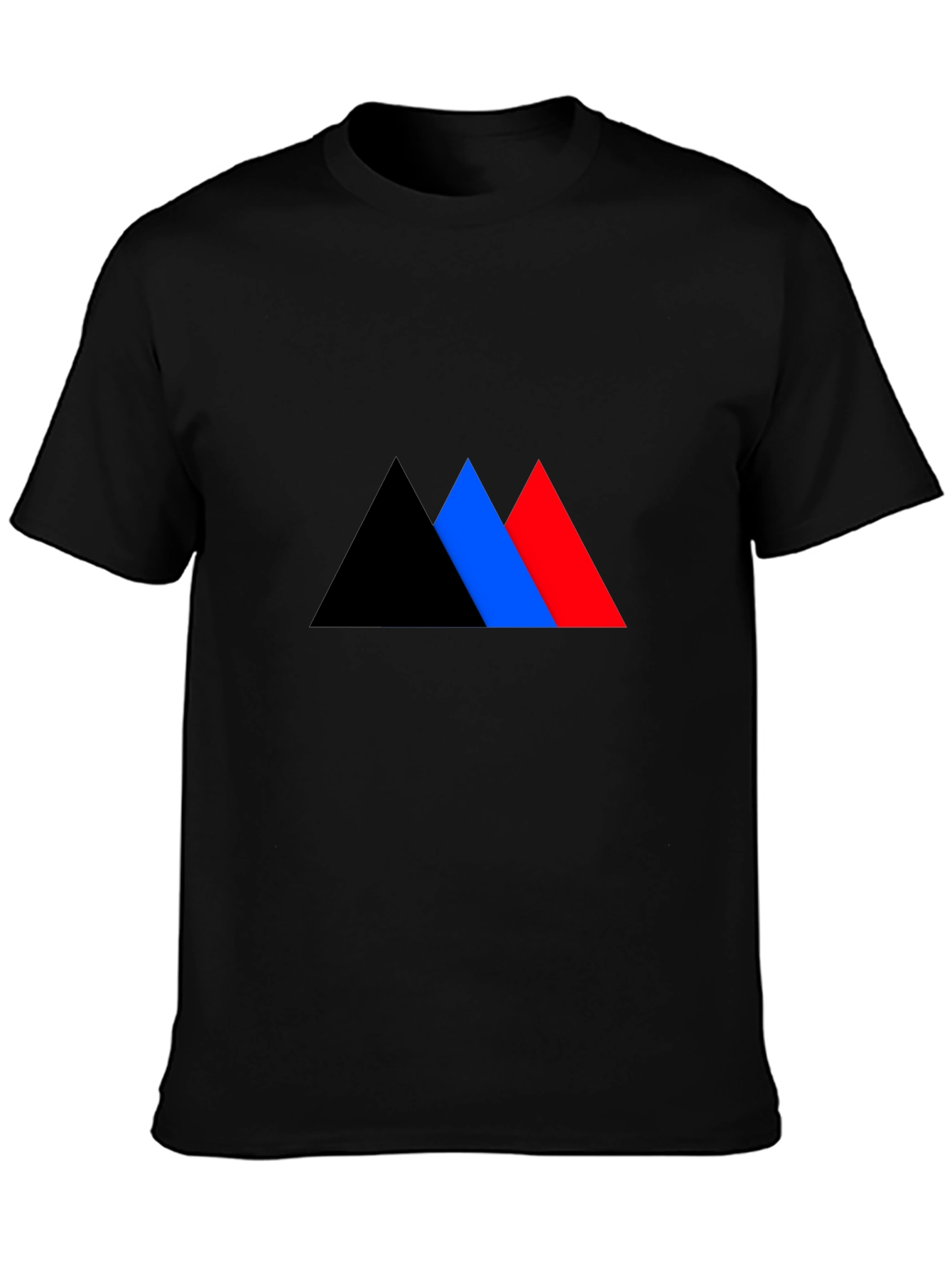 Geometric Triangle Graphic Tee - Bold Style