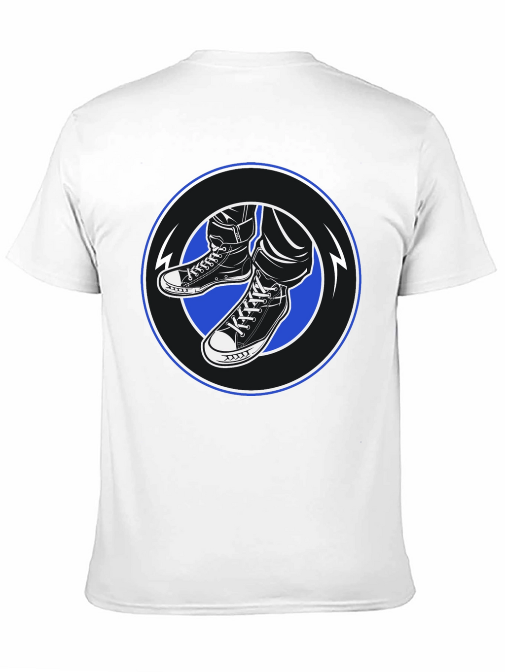 Cool Kicks Graphic Tee - Black Cotton Blend