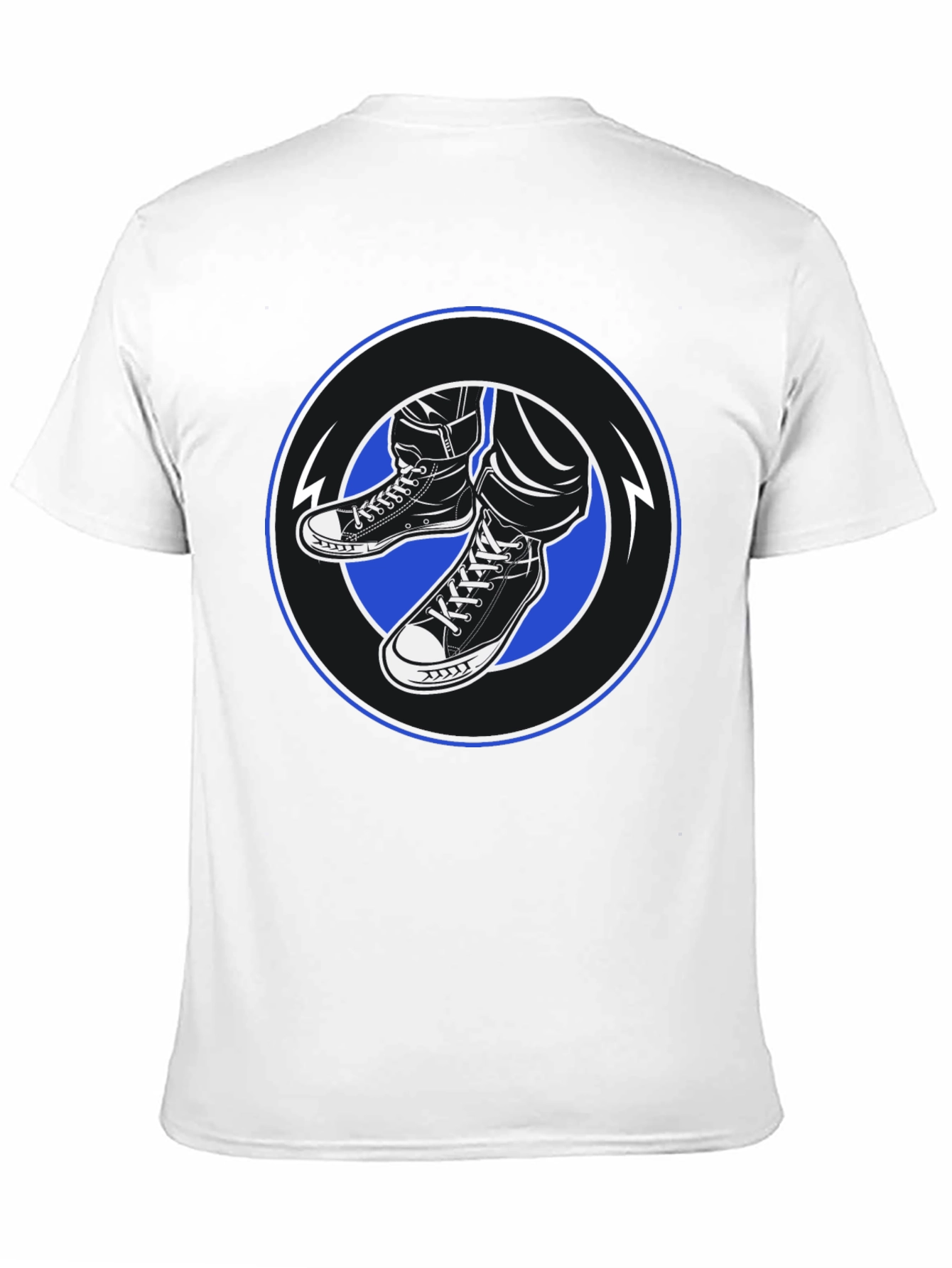 Cool Kicks Graphic Tee - Black Cotton Blend