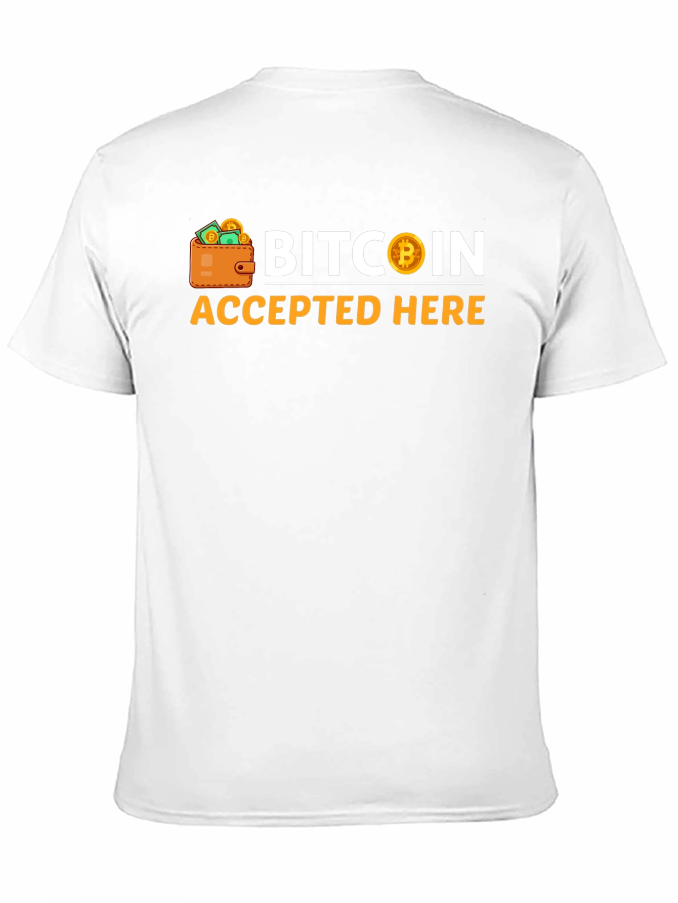 Bitcoin Accepted Here Black T-Shirt