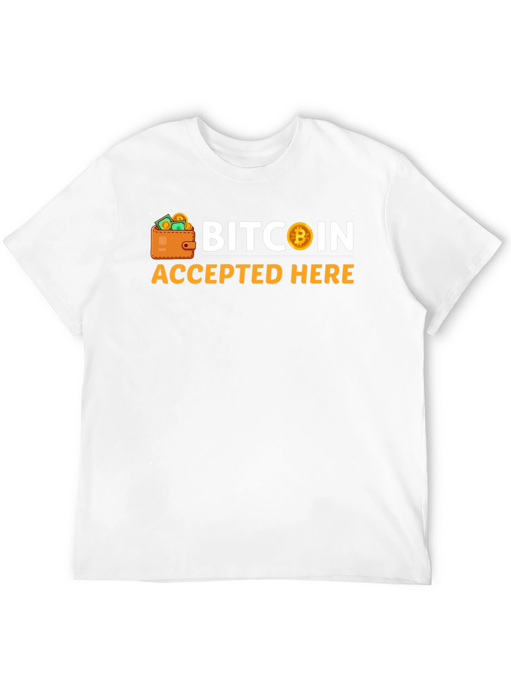 Bitcoin Accepted Here Black T-Shirt
