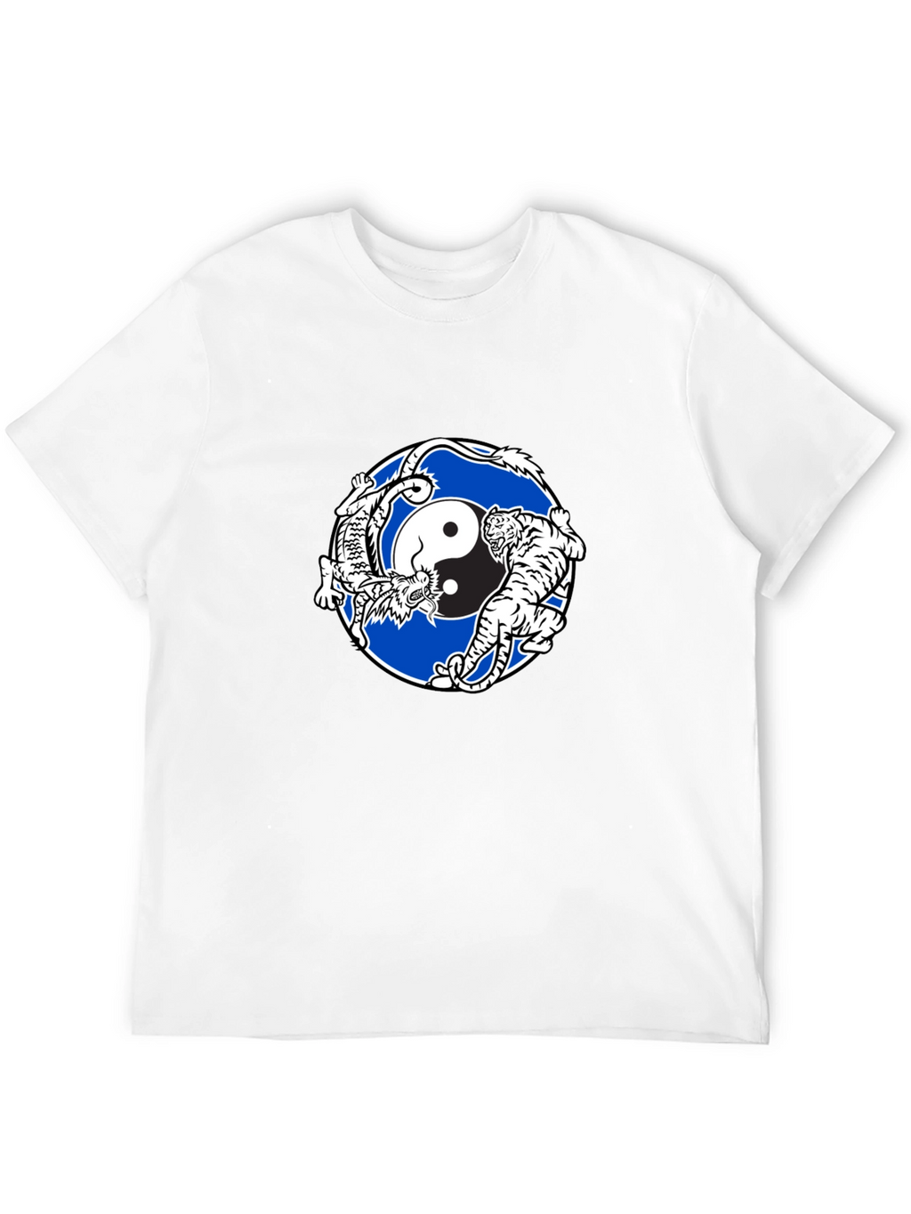 Yin Yang Dragon and Tiger Graphic Tee