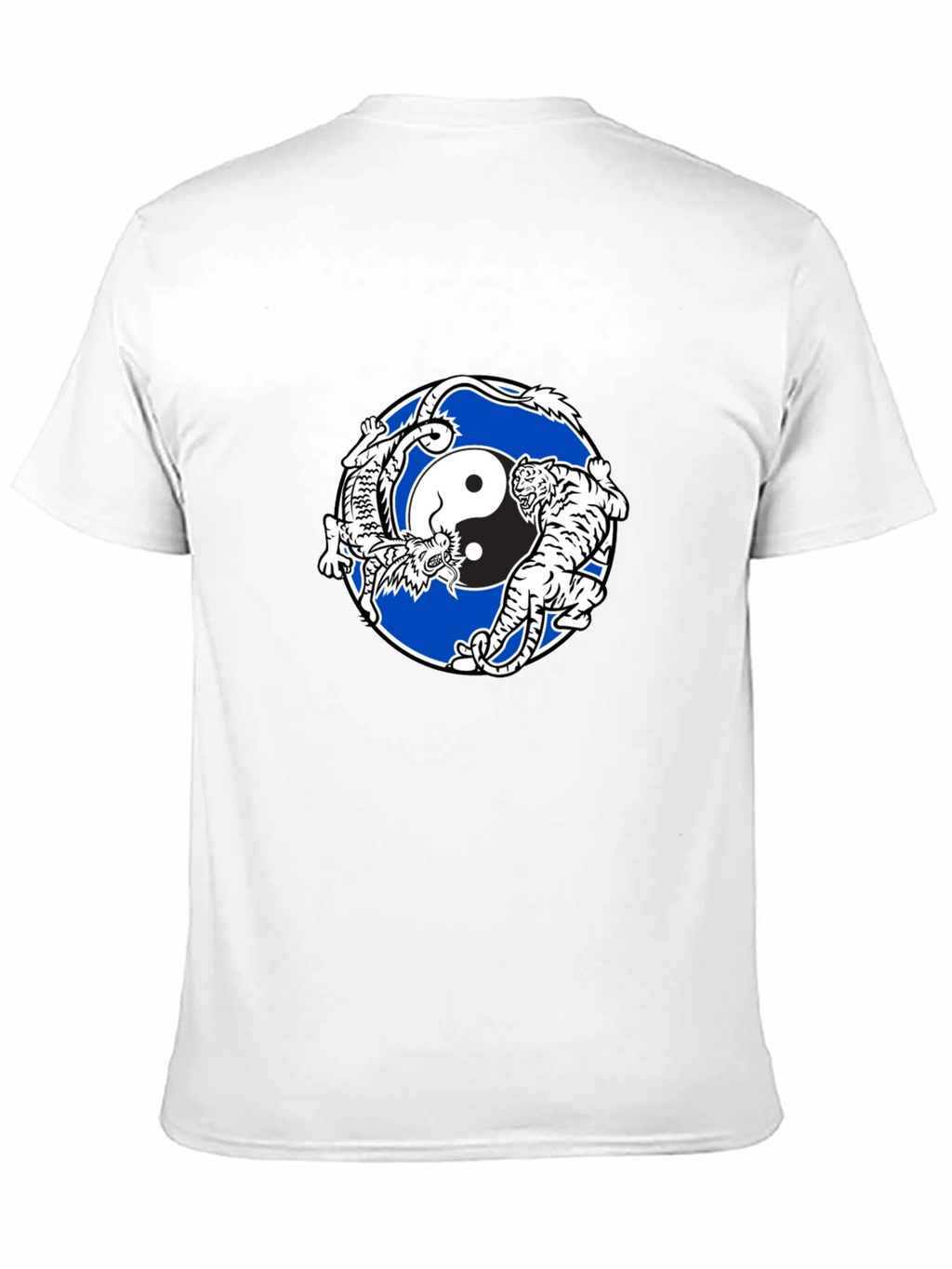 Yin Yang Dragon and Tiger Graphic Tee
