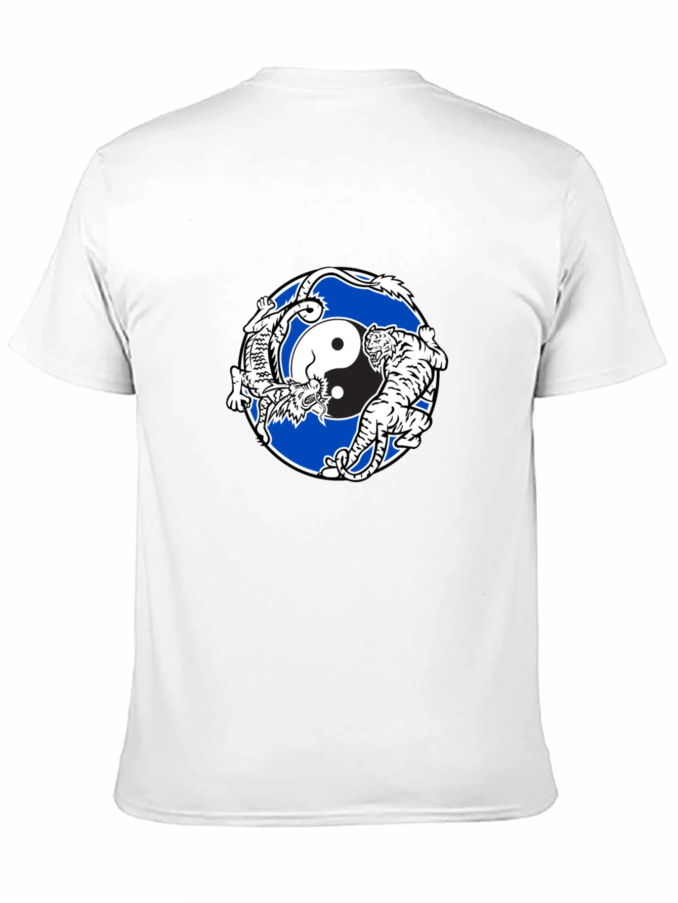 Yin Yang Dragon and Tiger Graphic Tee