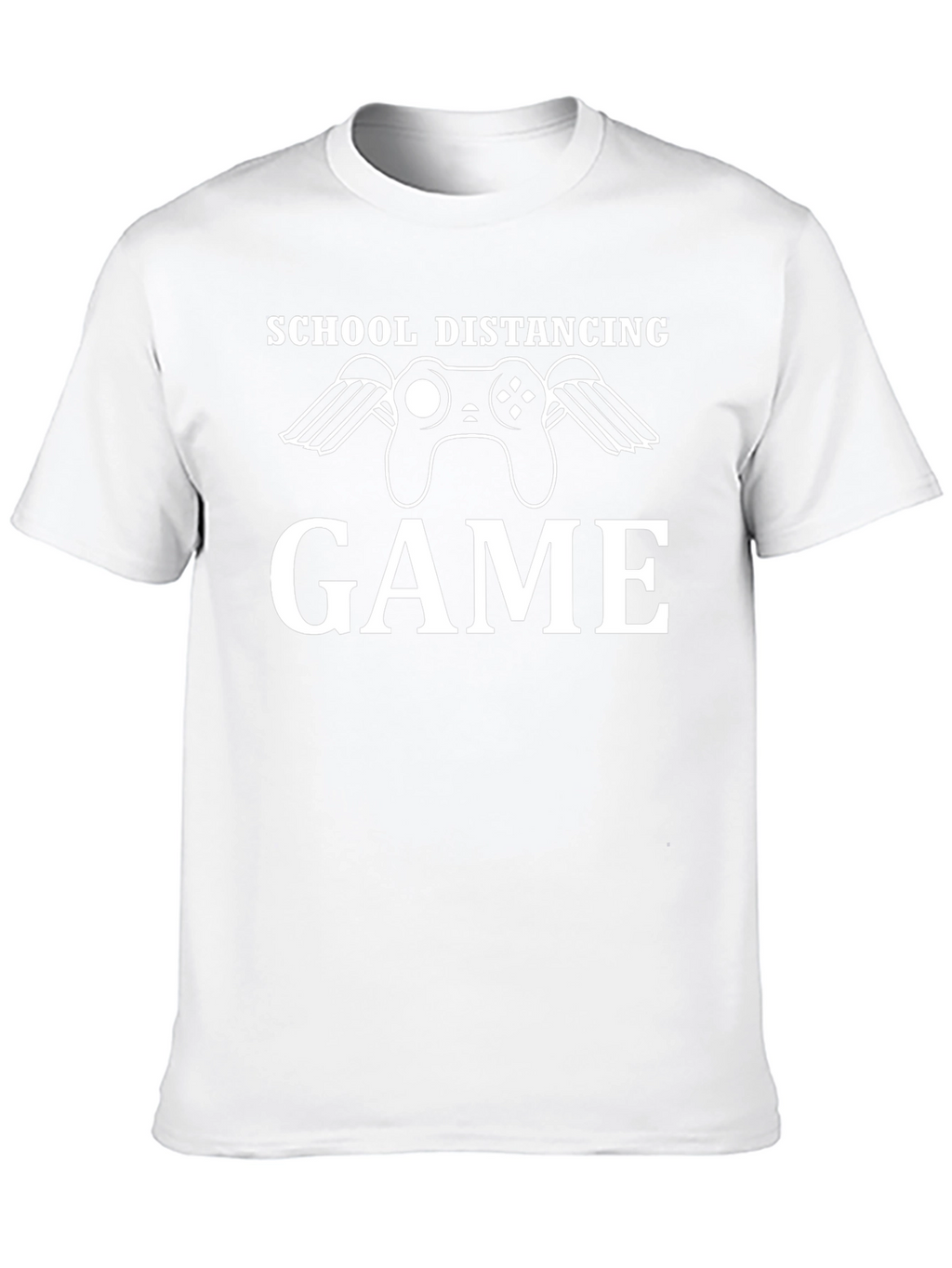 School Distancing Game Black T-Shirt