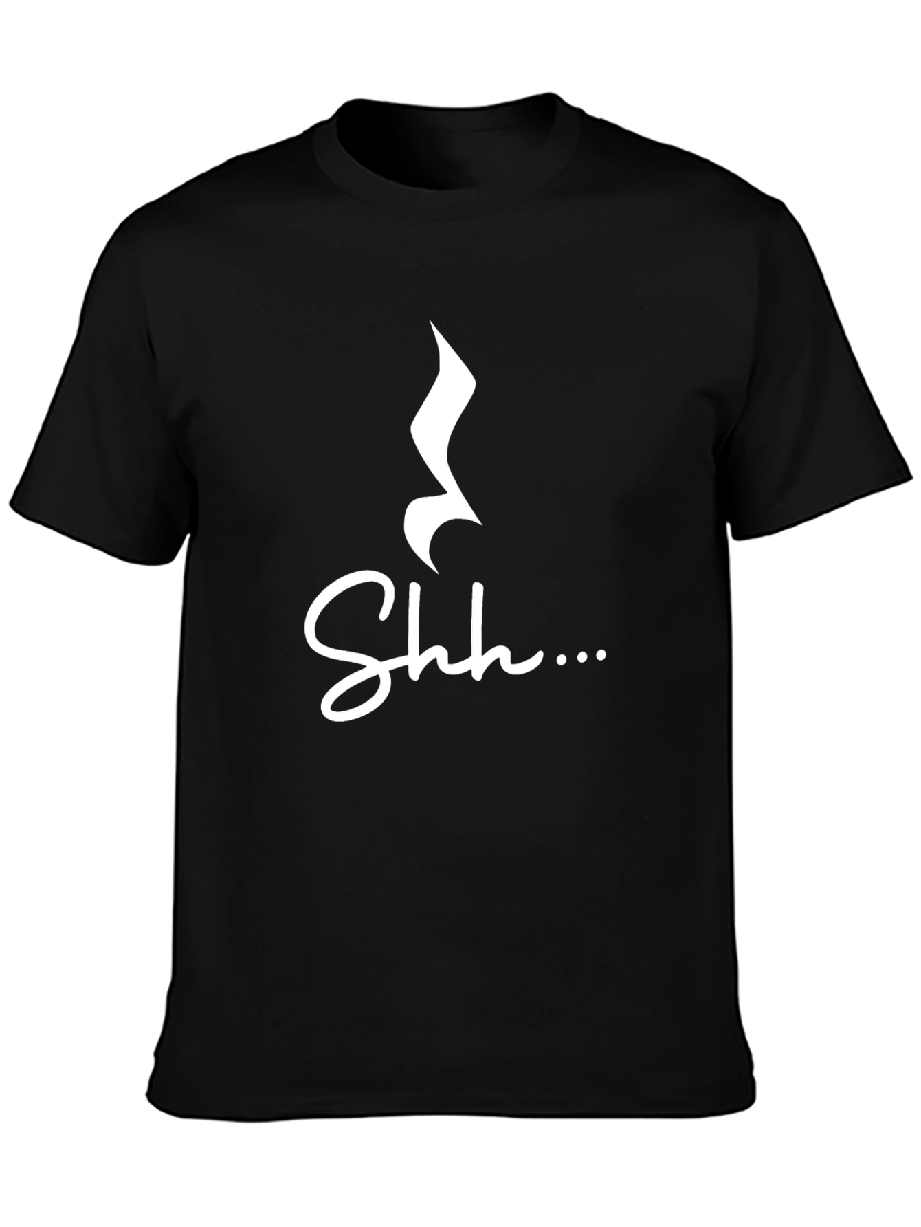 Shhh Music Note Graphic Tee - Soft Cotton Blend