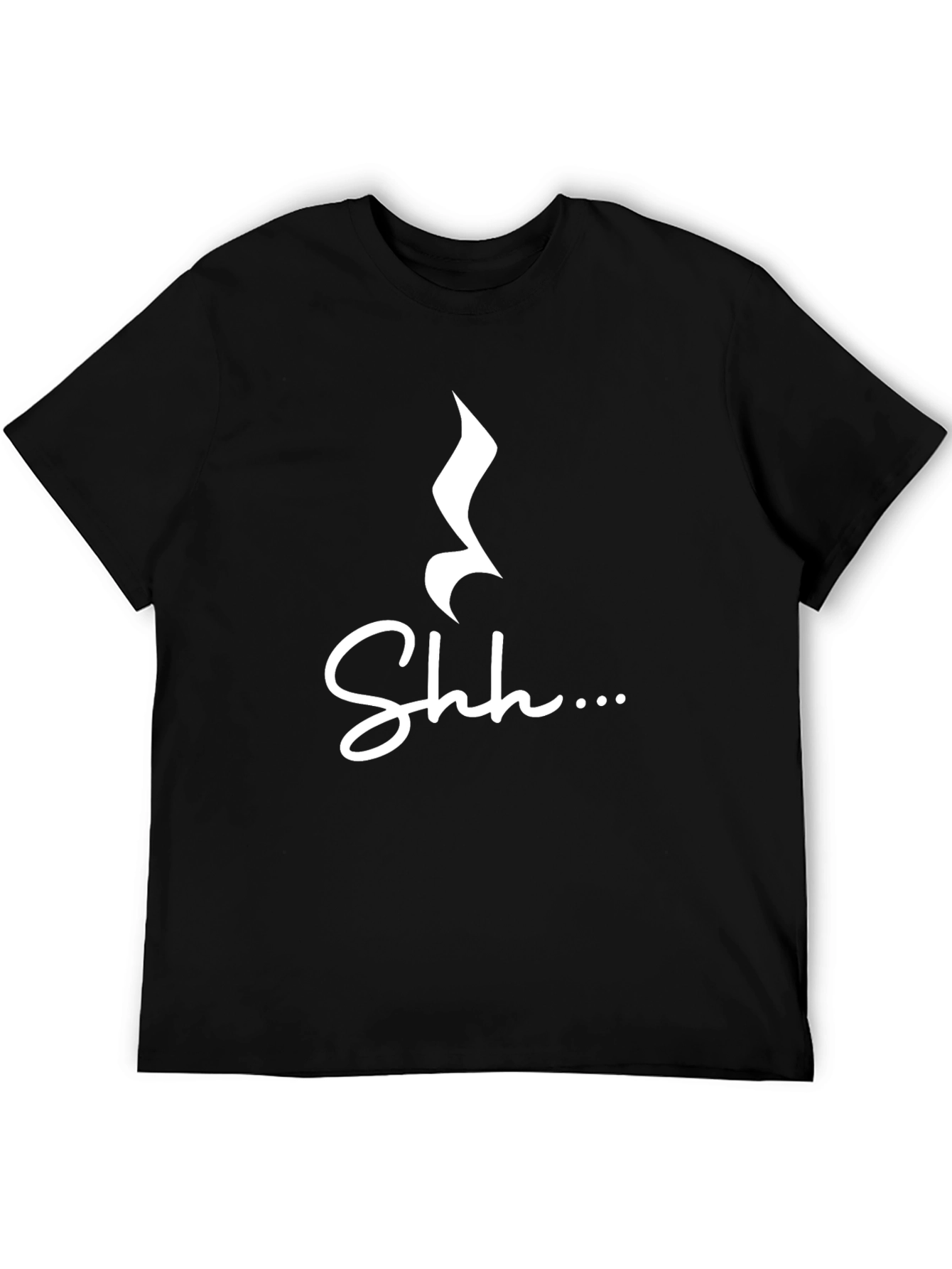Shhh Music Note Graphic Tee - Soft Cotton Blend