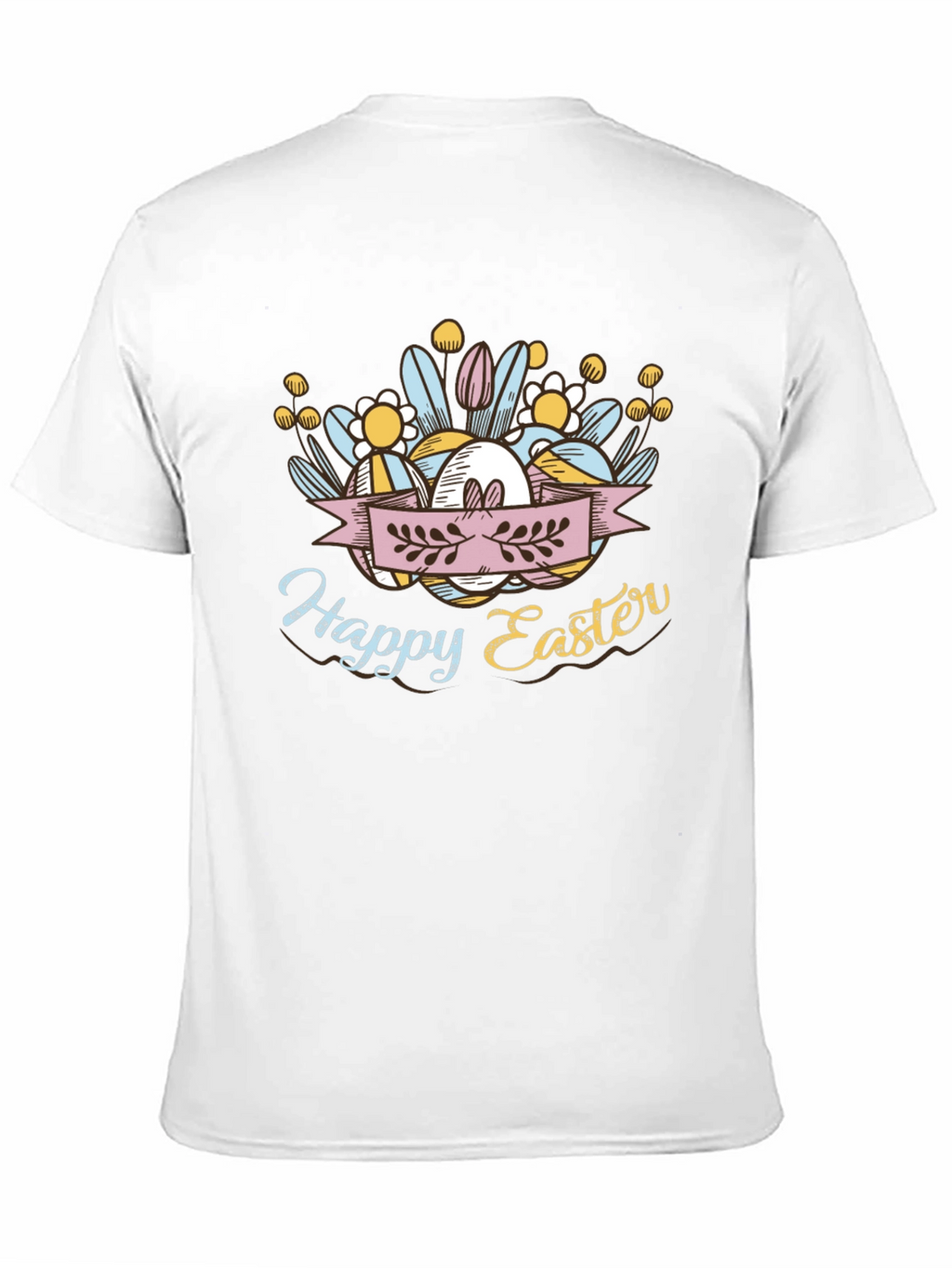 Happy Easter Black T-Shirt