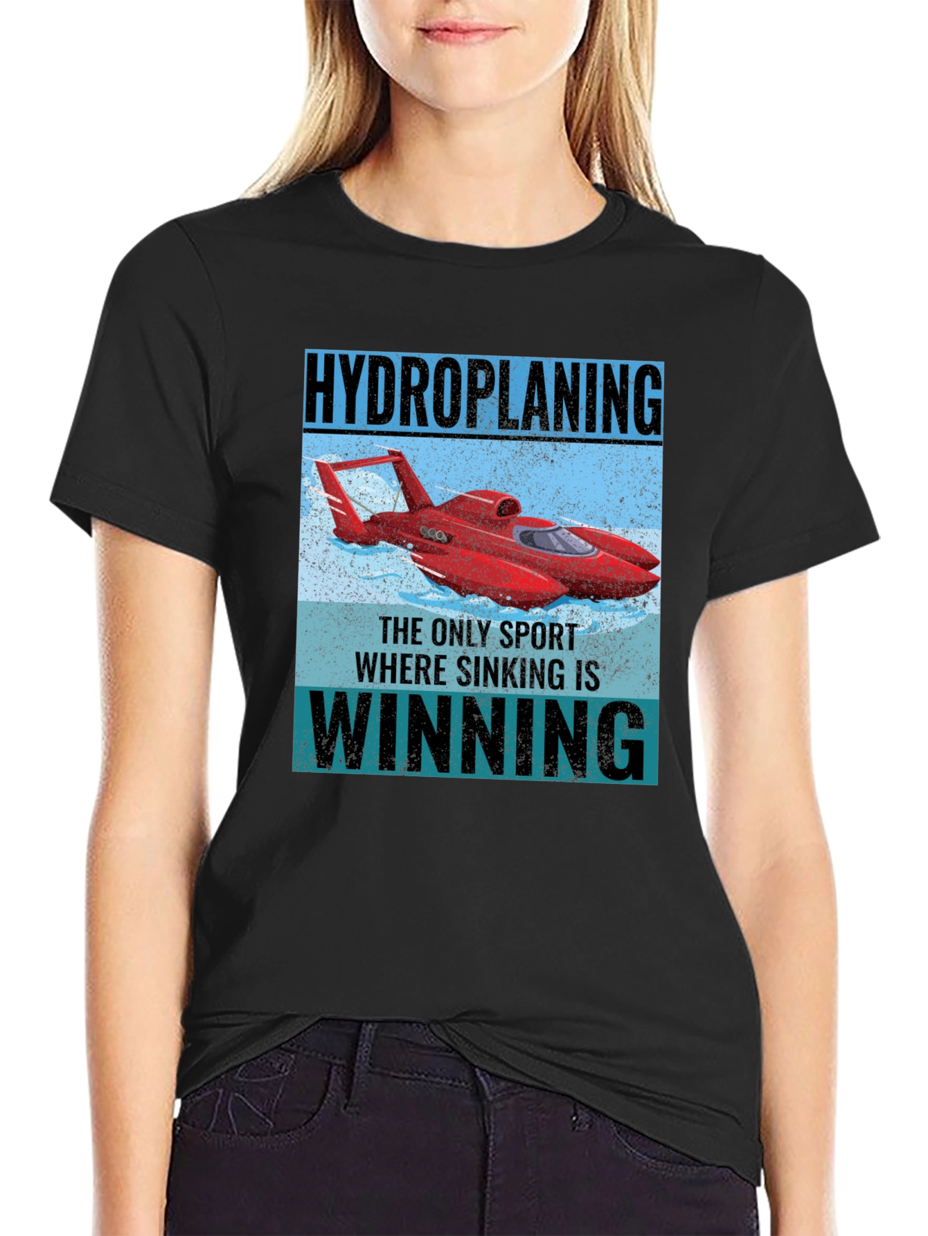 Hydroplaning T-Shirt: Sink to Win!