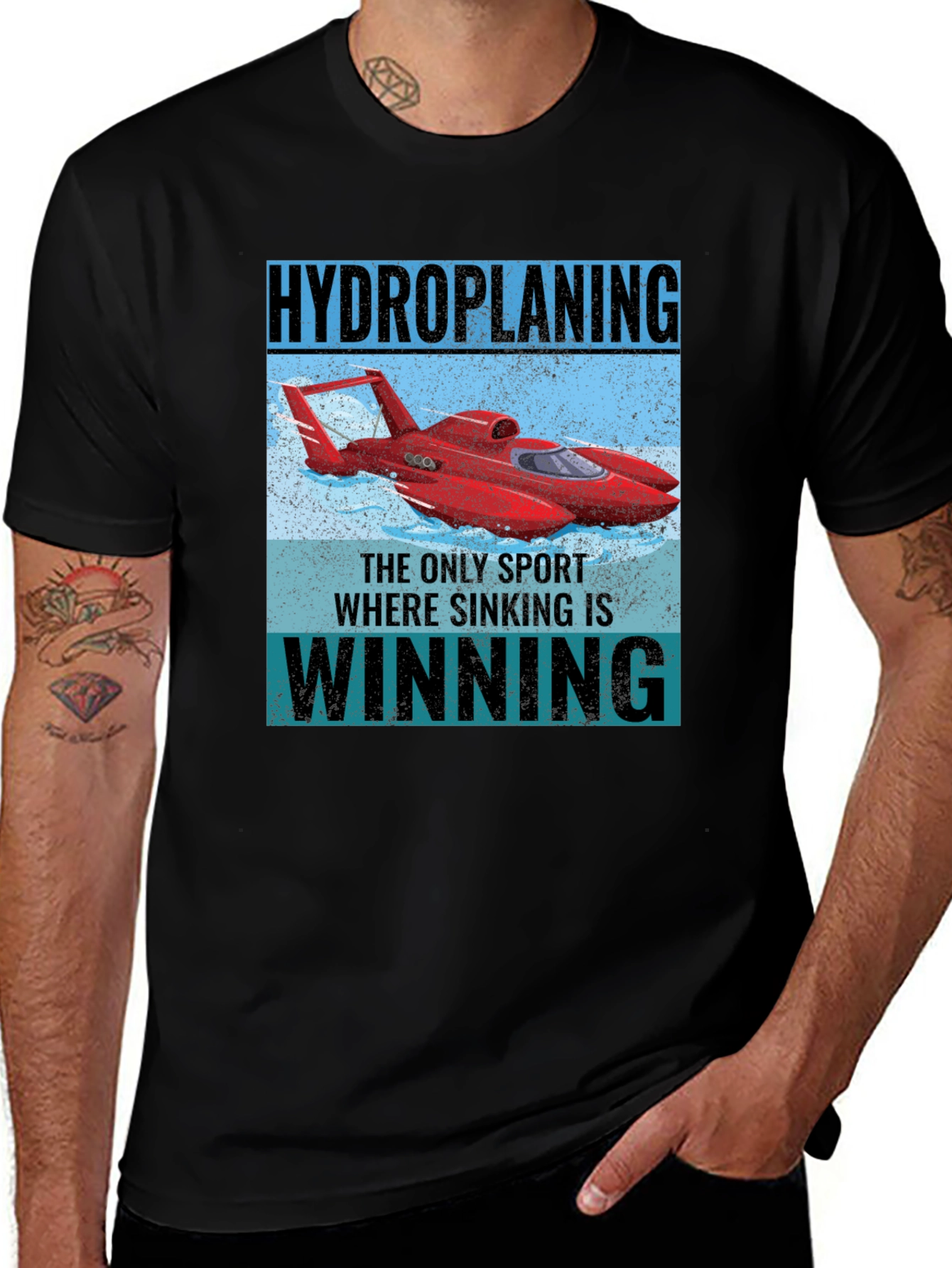 Hydroplaning T-Shirt: Sink to Win!