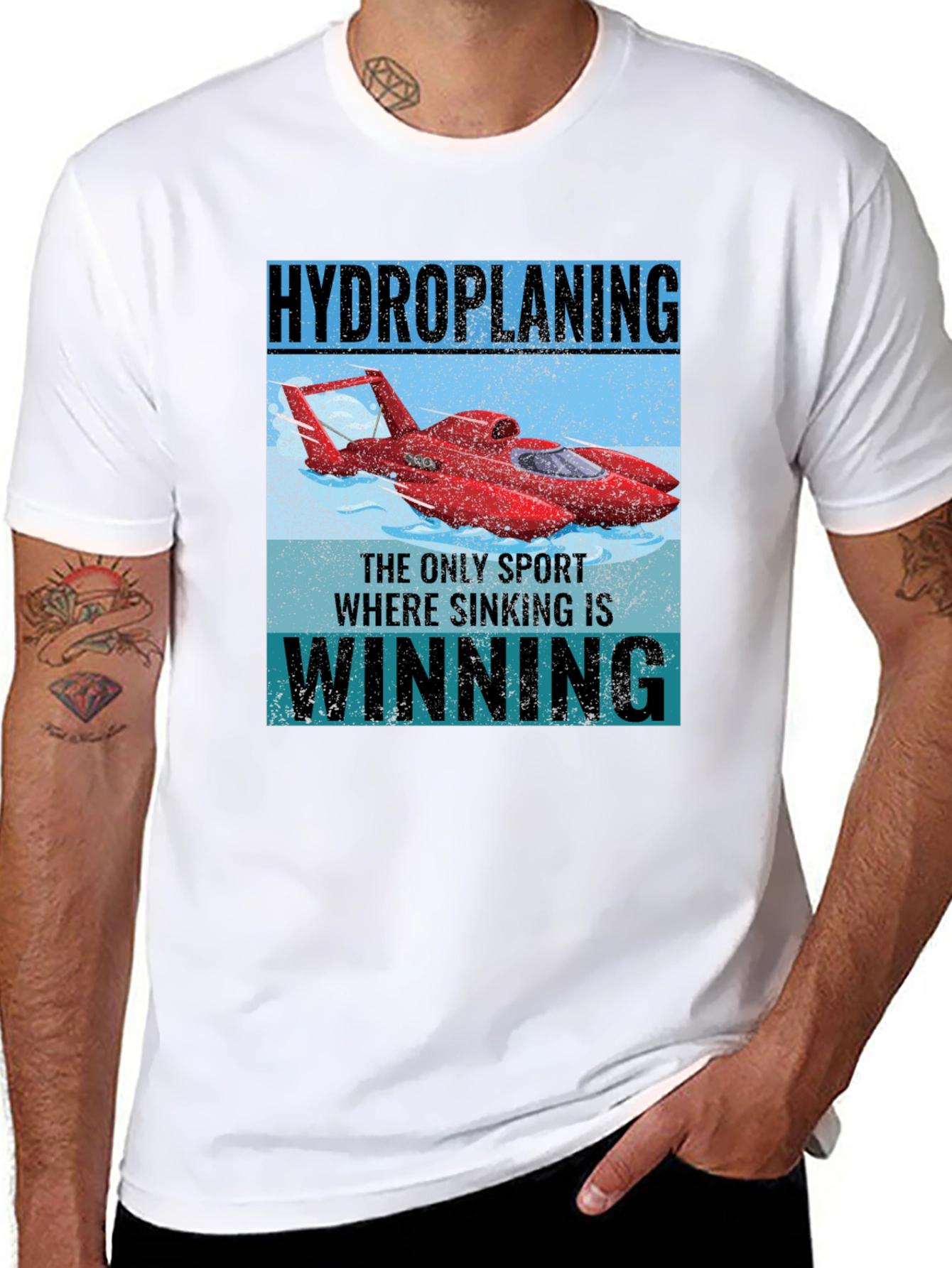 Hydroplaning T-Shirt: Sink to Win!